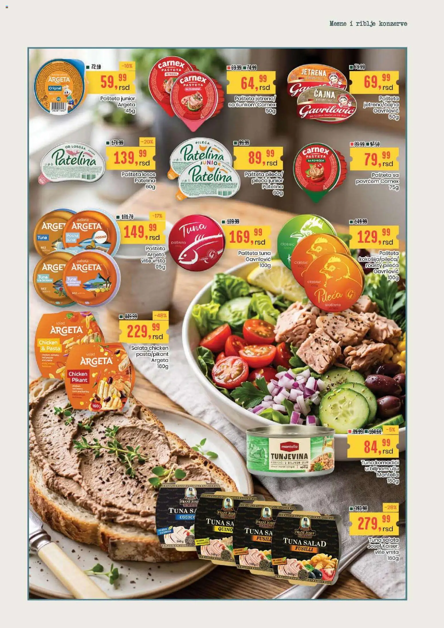 Aroma Market katalog - važi od 06.08.2026 | Strana: 18 | Proizvode: Salata, Losos, Pašteta