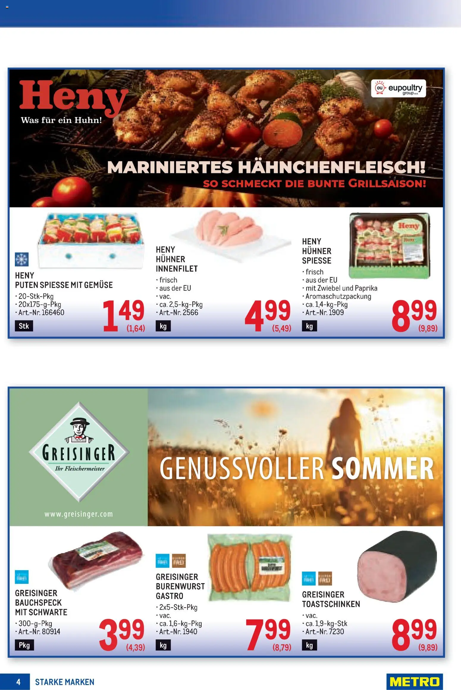 Metro angebote Starke Marken gültig ab 25.06.2026 | Seite: 4 | Produkte: Gemüse