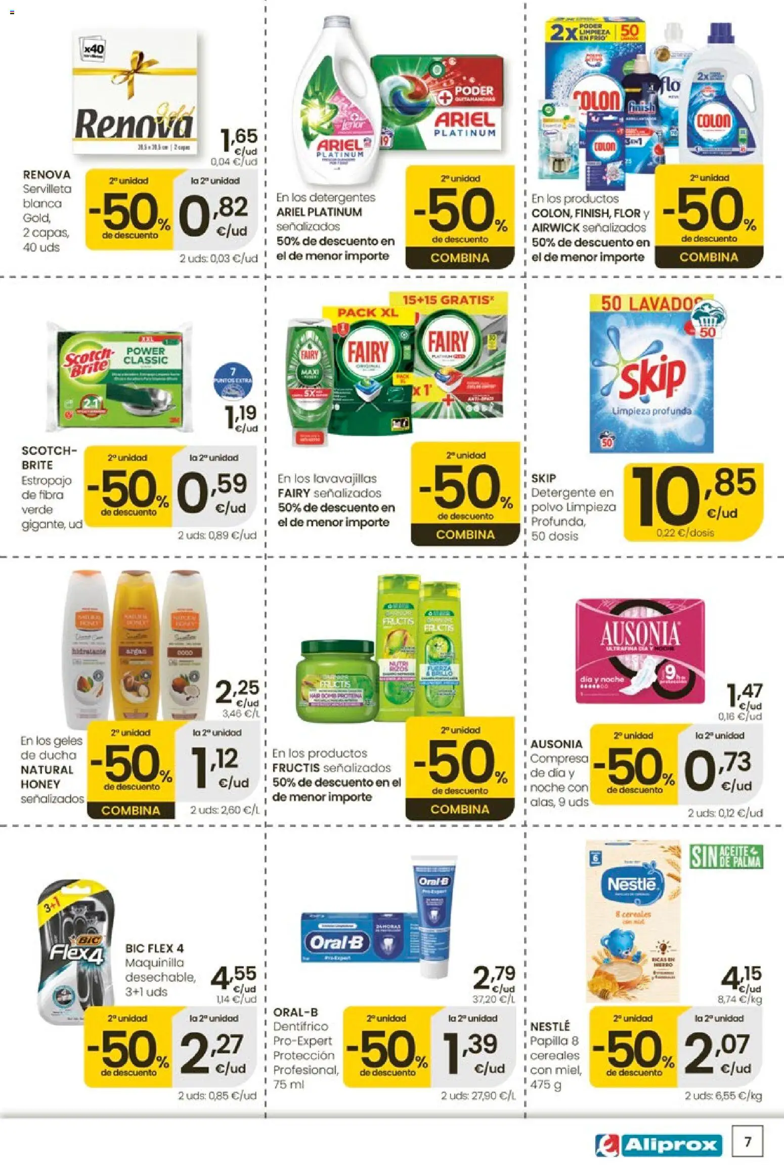 Eroski Quieres ahorrar conmigo │ válido desde el 14.05.2026 | Página: 7 | Productos: Polvo, Detergente, Cereales, Lavavajillas