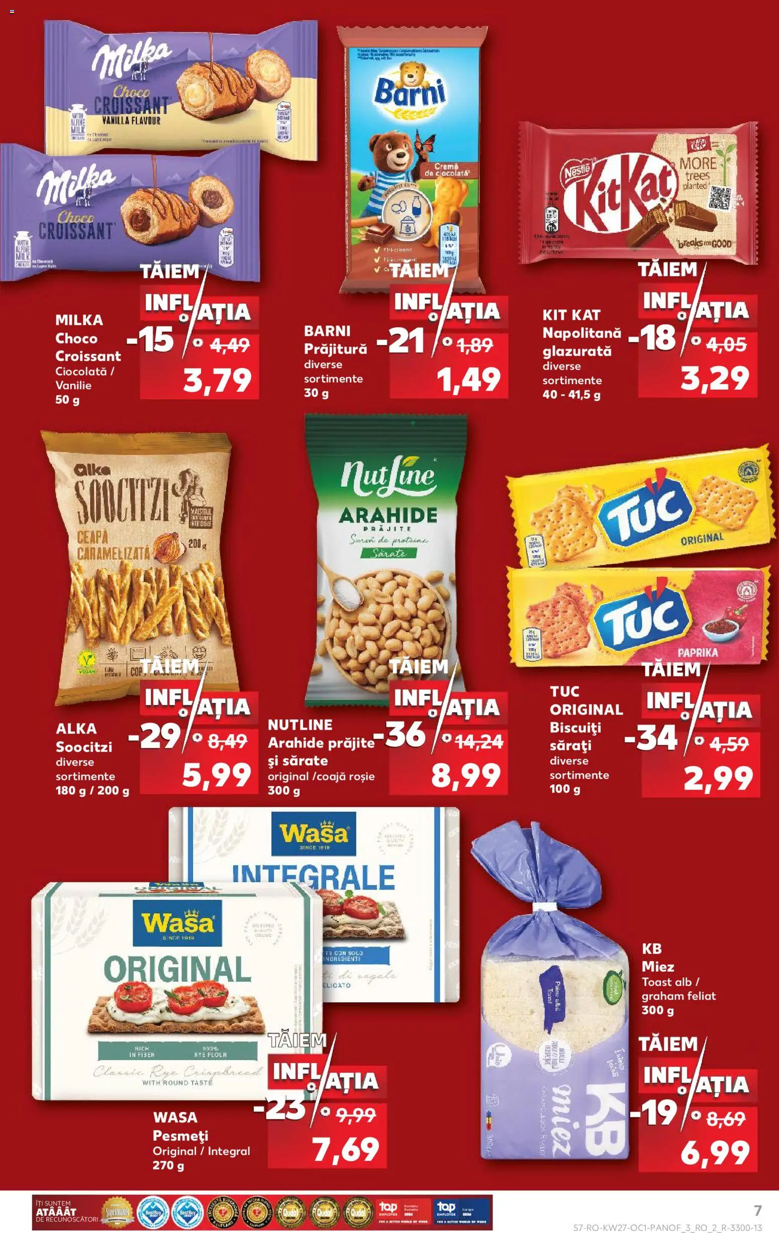 Kaufland RO akciós ujság - amely érvényes a következő dátumtól: 2026.07.01. | Oldal: 7 | Termékek: Croissant, Vegán