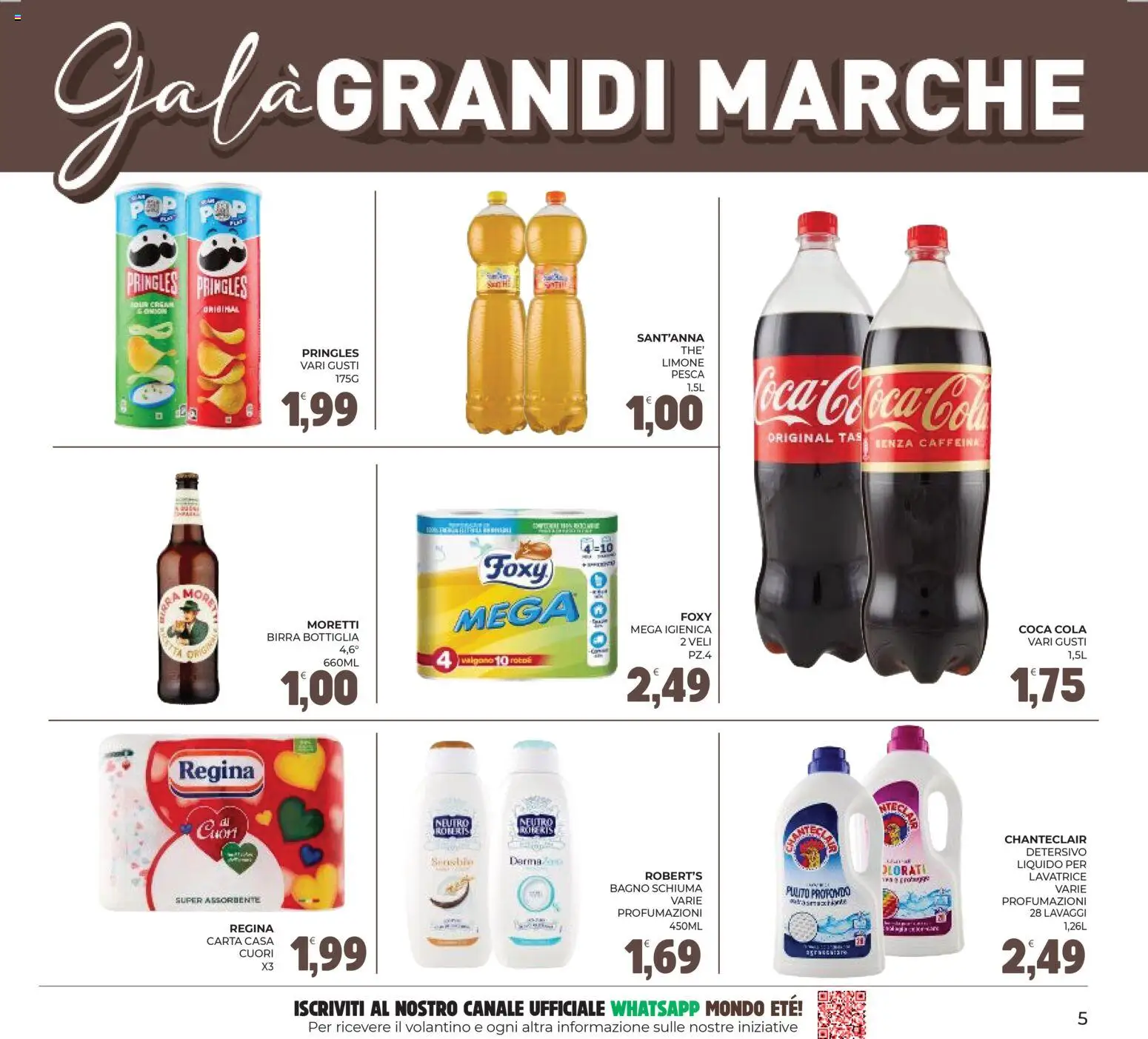 Volantino Eté del 29.04.2026 | Pagina: 5 | Prodotti: Birra, Limone, Pesca, Bagno