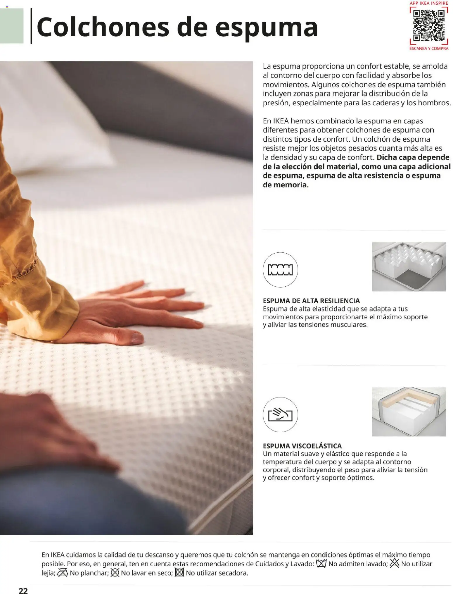 IKEA - Confort │ válido desde el 01/09/2026 | Página: 22 | Productos: Espuma, Colchon, Peso