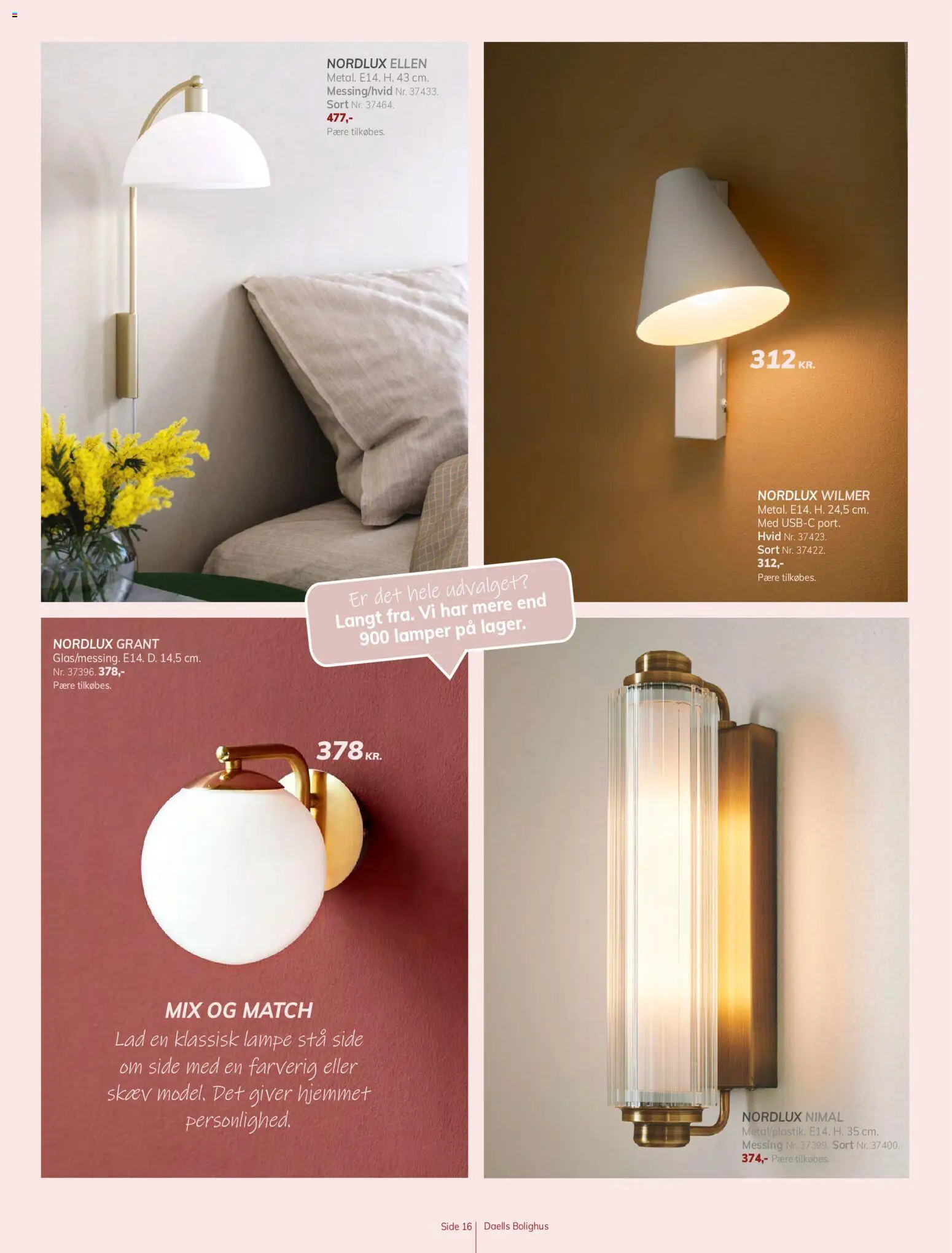 Daells Bolighus tilbudsavis – gyldig fra 10/09/2026 | Side: 16 | Produkter: Lampe