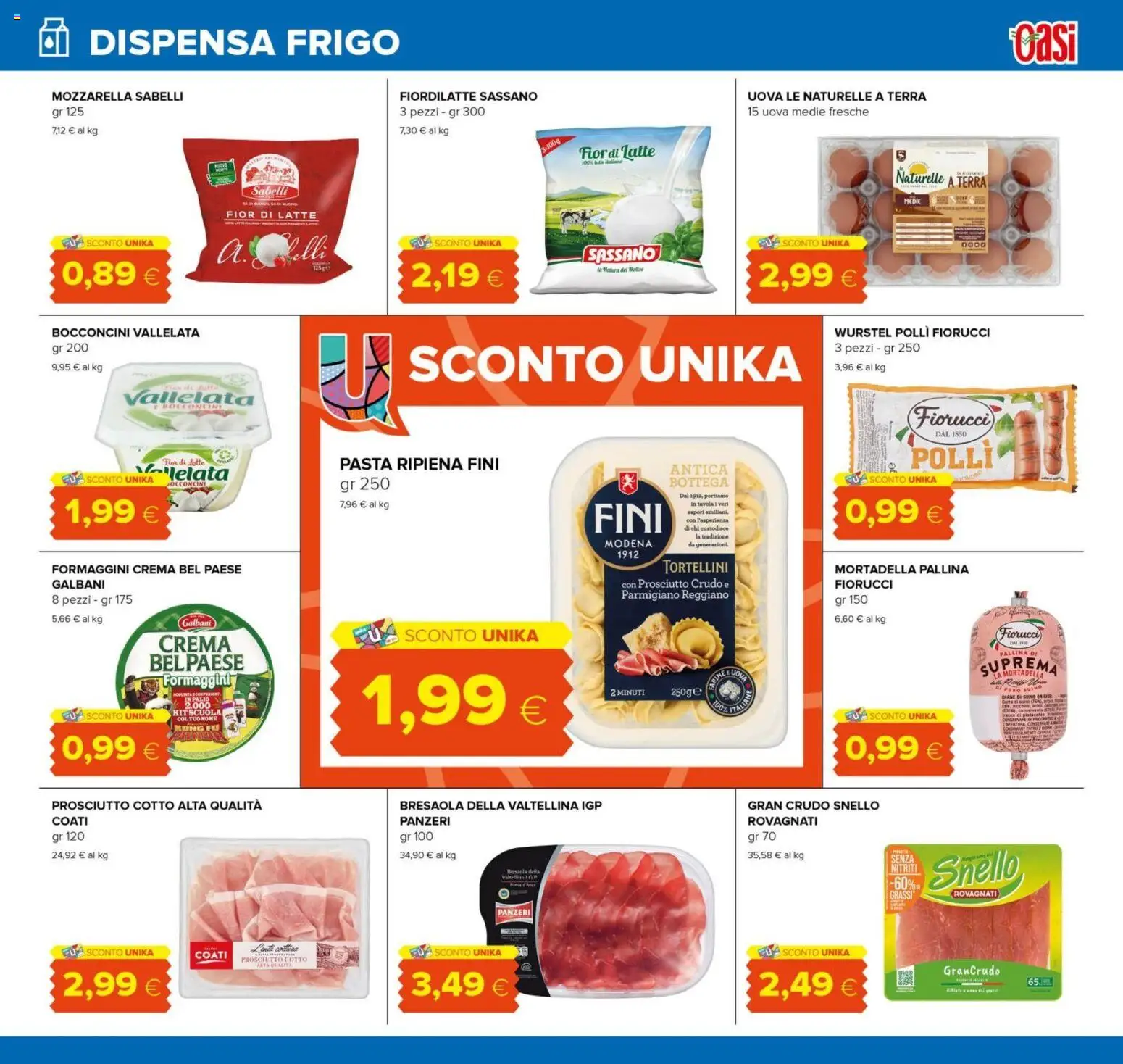 Volantino Oasi del 03/09/2026 | Pagina: 15 | Prodotti: Uova, Mozzarella, Carne, Parmigiano