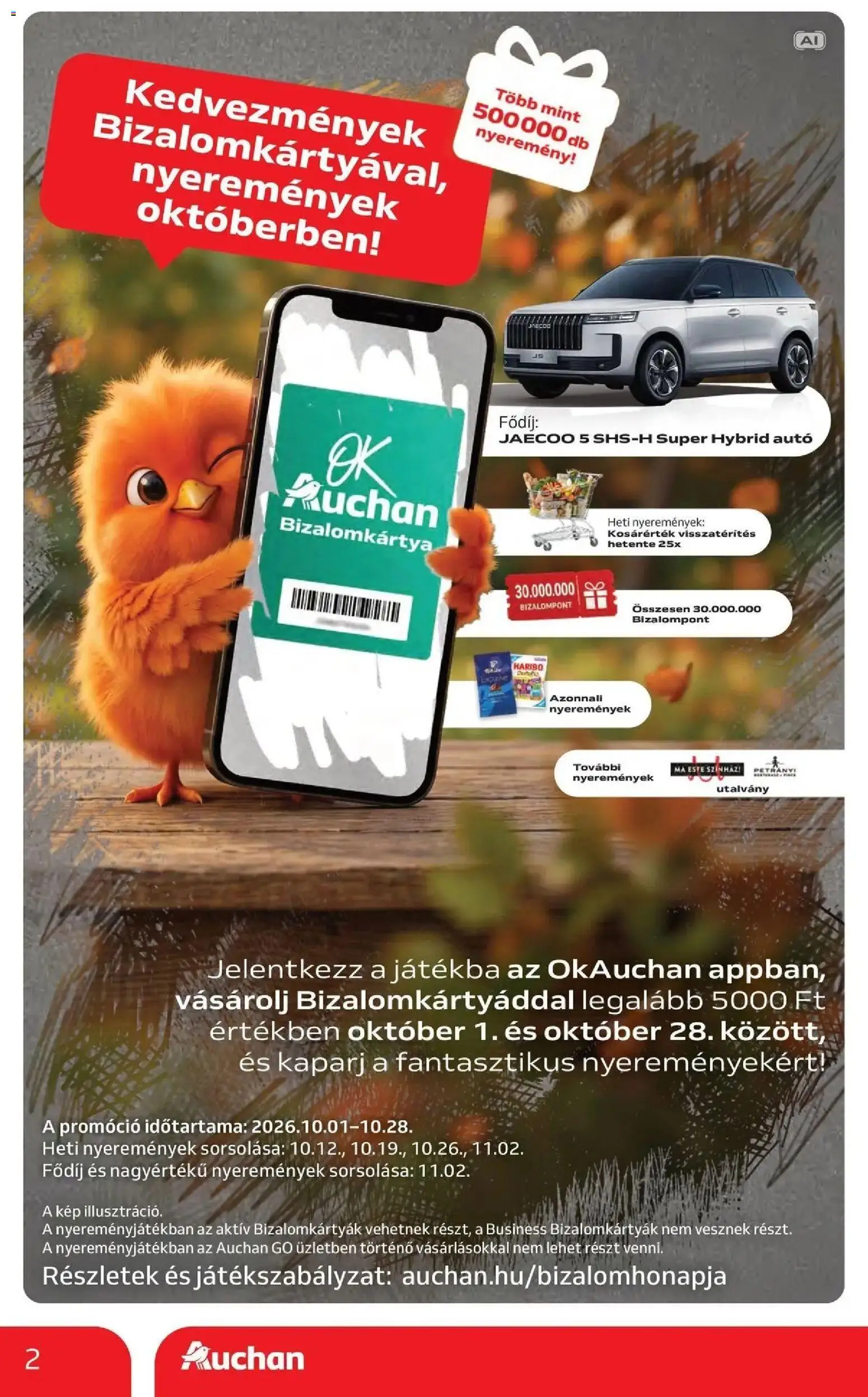 Auchan akciós újság Szolnok - 2026.10.01. -tól/töl > akció, lapozható szórólap 🛍️ | Oldal: 2 | Termékek: Haribo