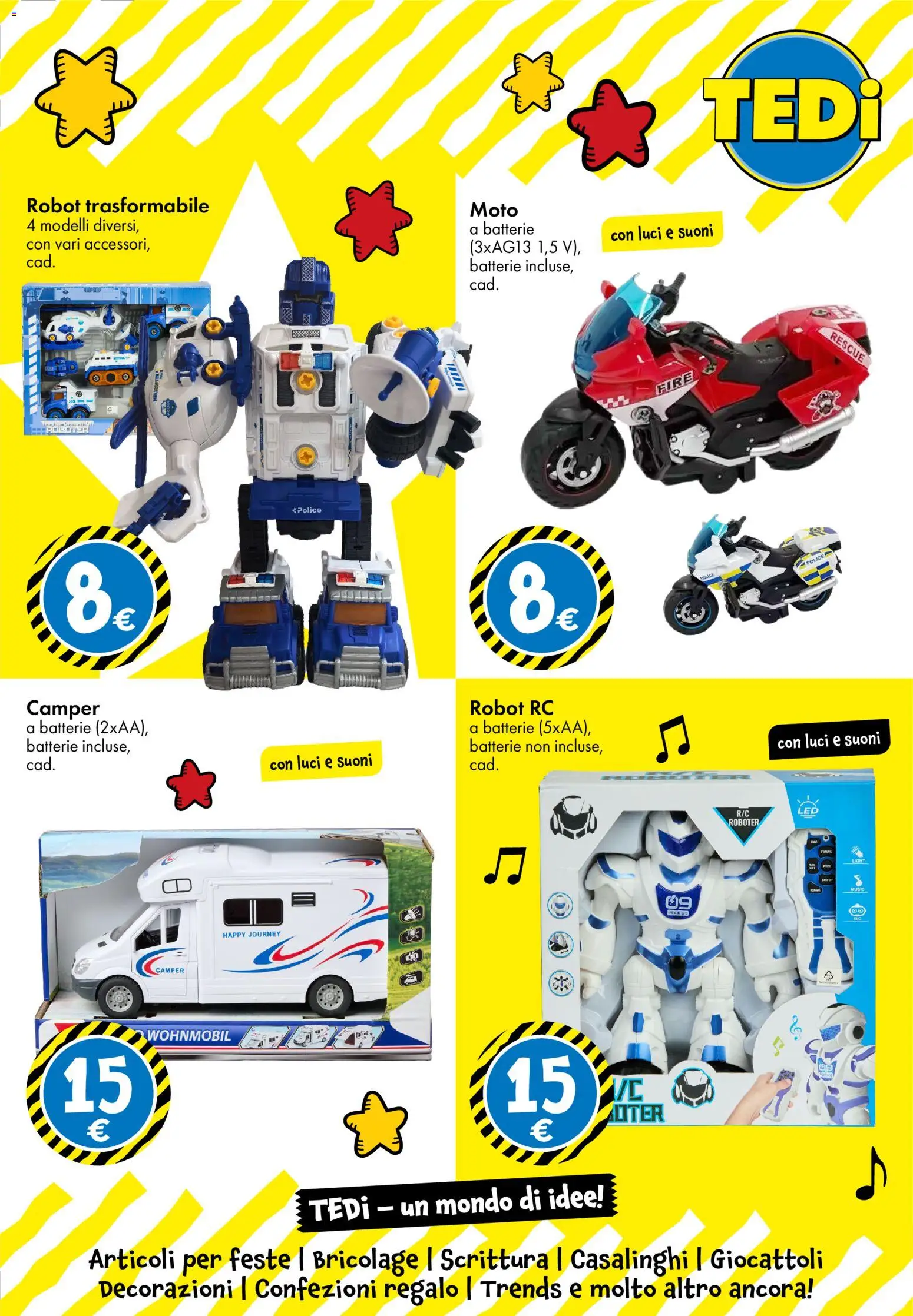 Volantino TEDi del 23/10/2026 | Pagina: 11 | Prodotti: Pollo, Robot, Batterie, Decorazioni