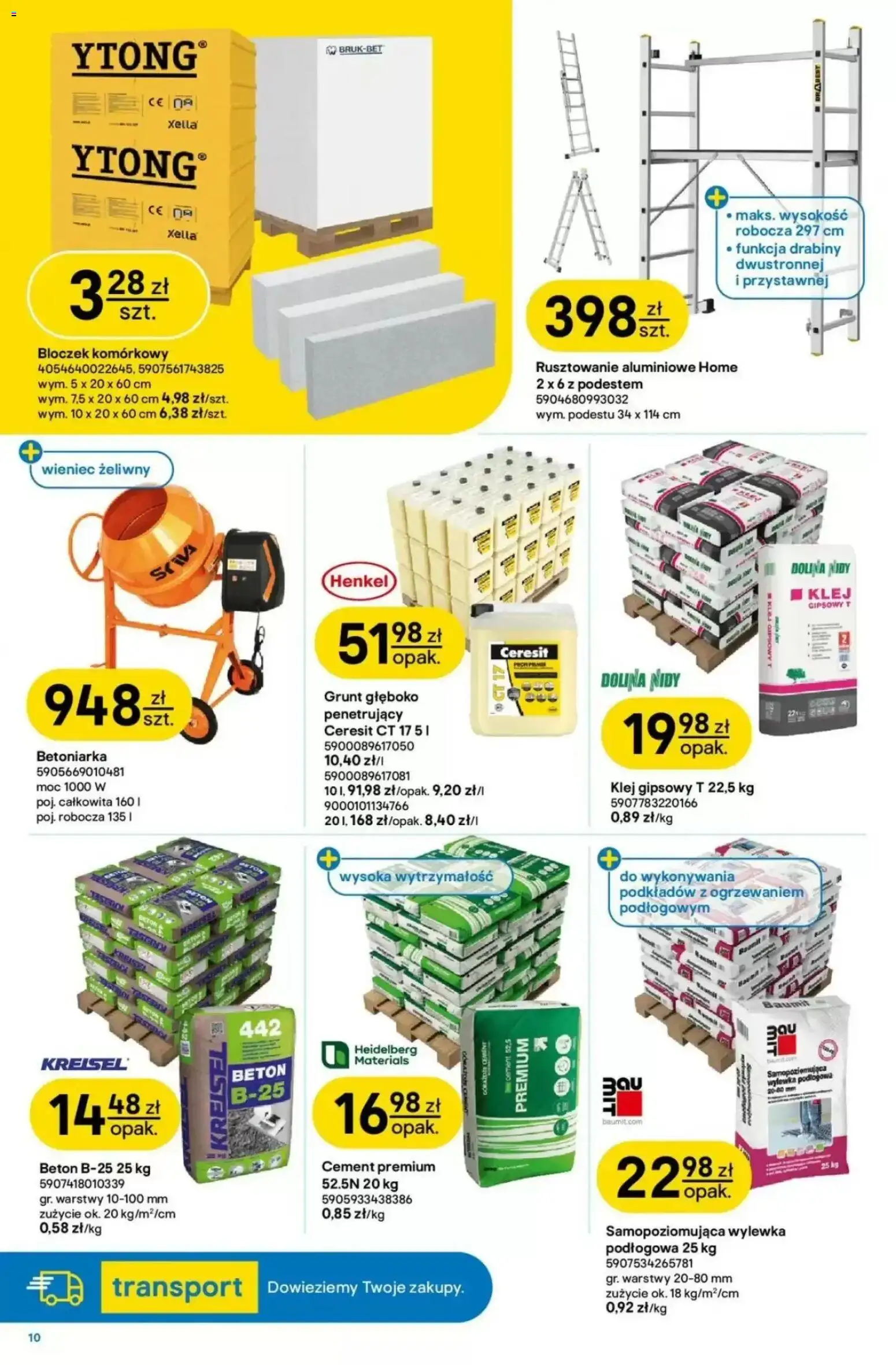 Castorama gazetka od 12.08.2026 | Strona: 10 | Produkty: Wieniec, Cement