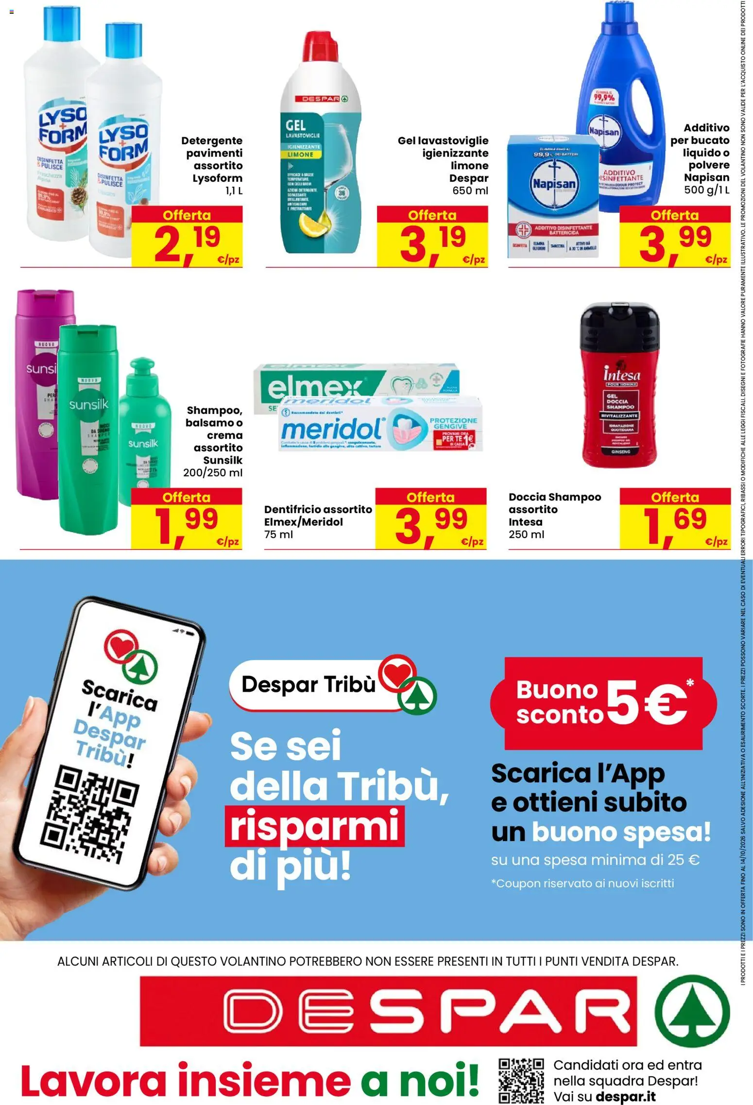 Volantino Despar del 01/10/2026 | Pagina: 20 | Prodotti: Shampoo, Balsamo, Crema, Tè
