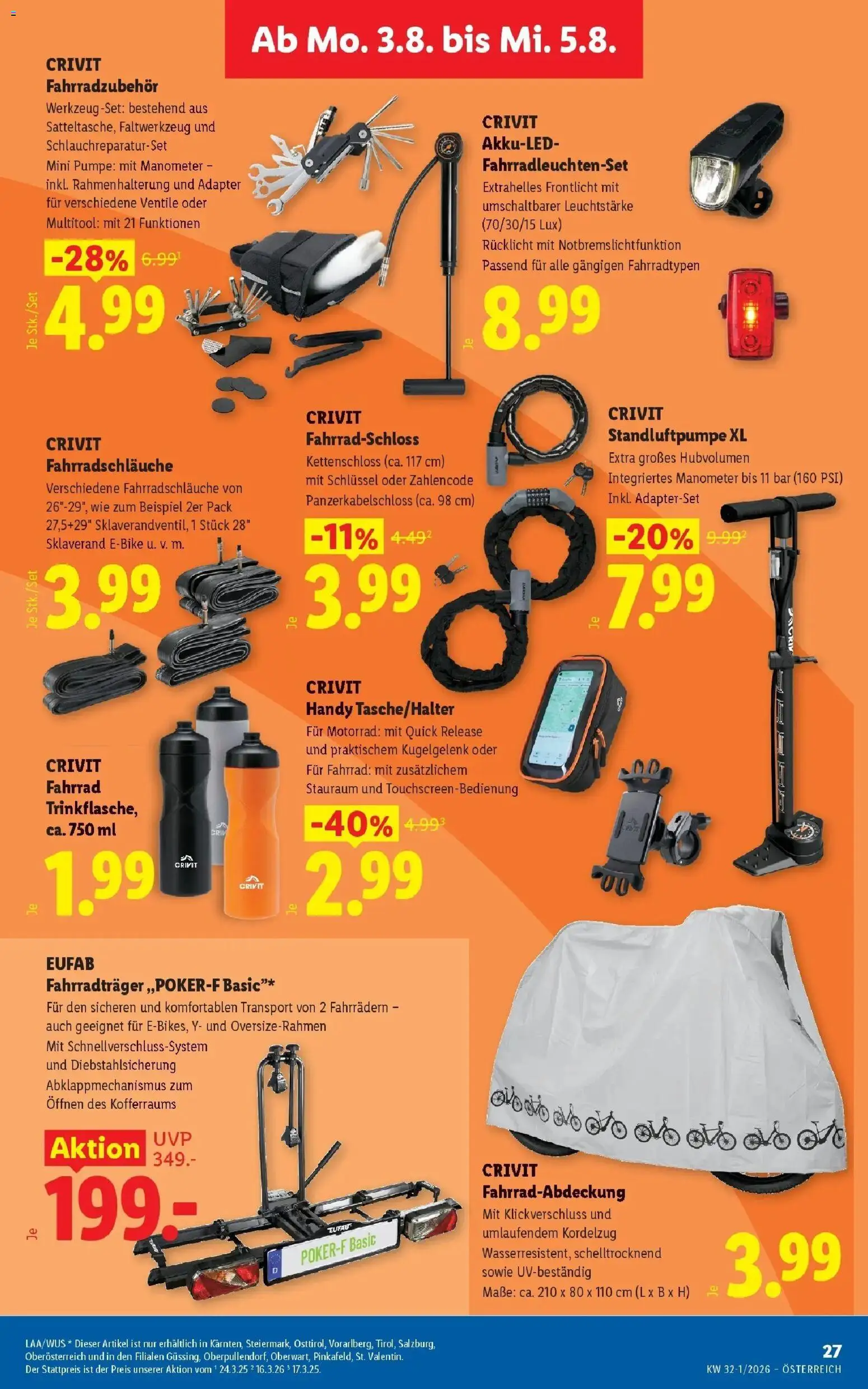 Lidl Flugblatt - Jenbach, Eferding, Dornbirn gültig ab 30.07.2026 | Seite: 34 | Produkte: Adapter, Manometer