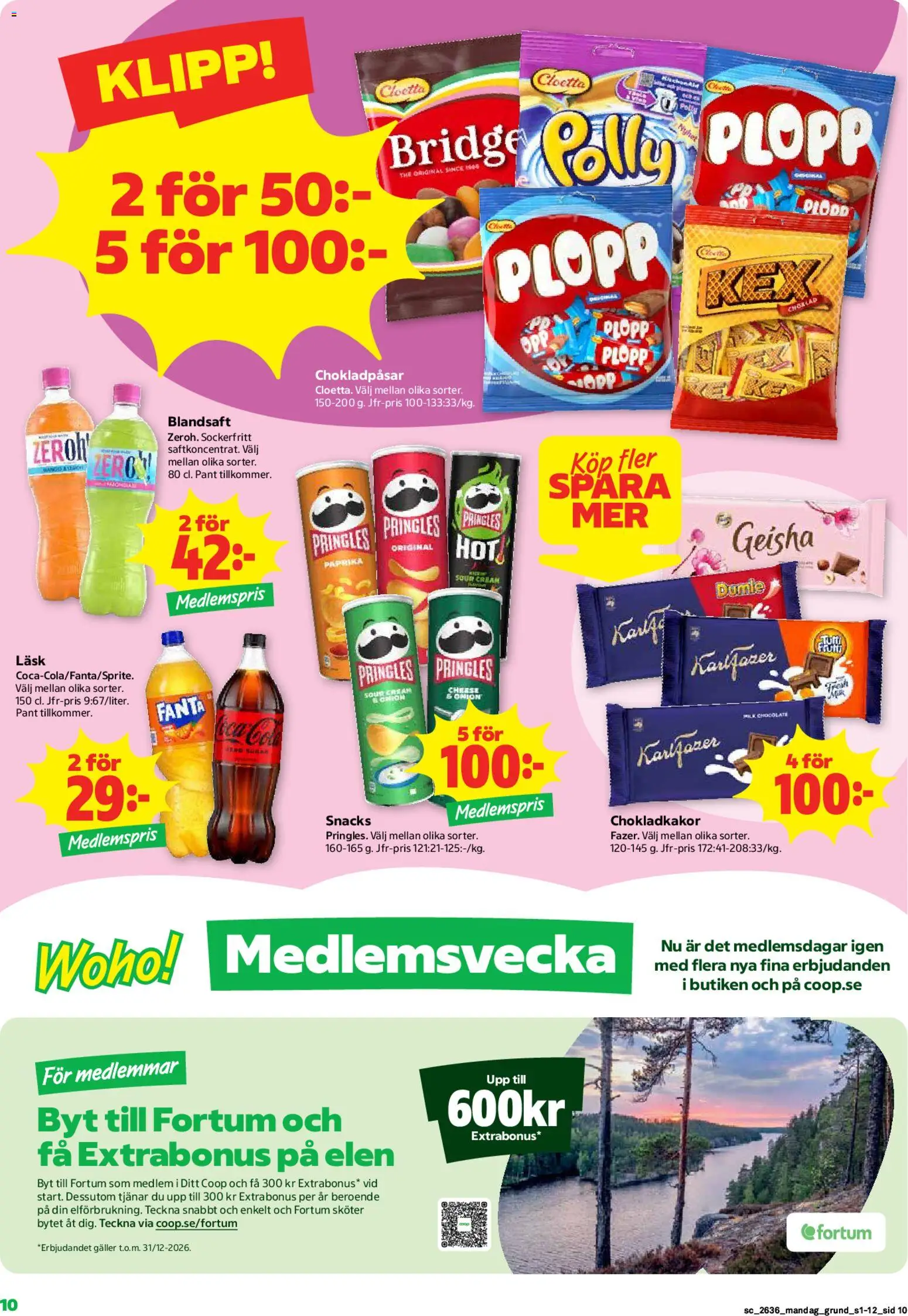 Stora Coop reklamblad aktuell från 31/08/2026 | Sida: 10 | Produkter: Paprika, Galler, Geisha, Snacks