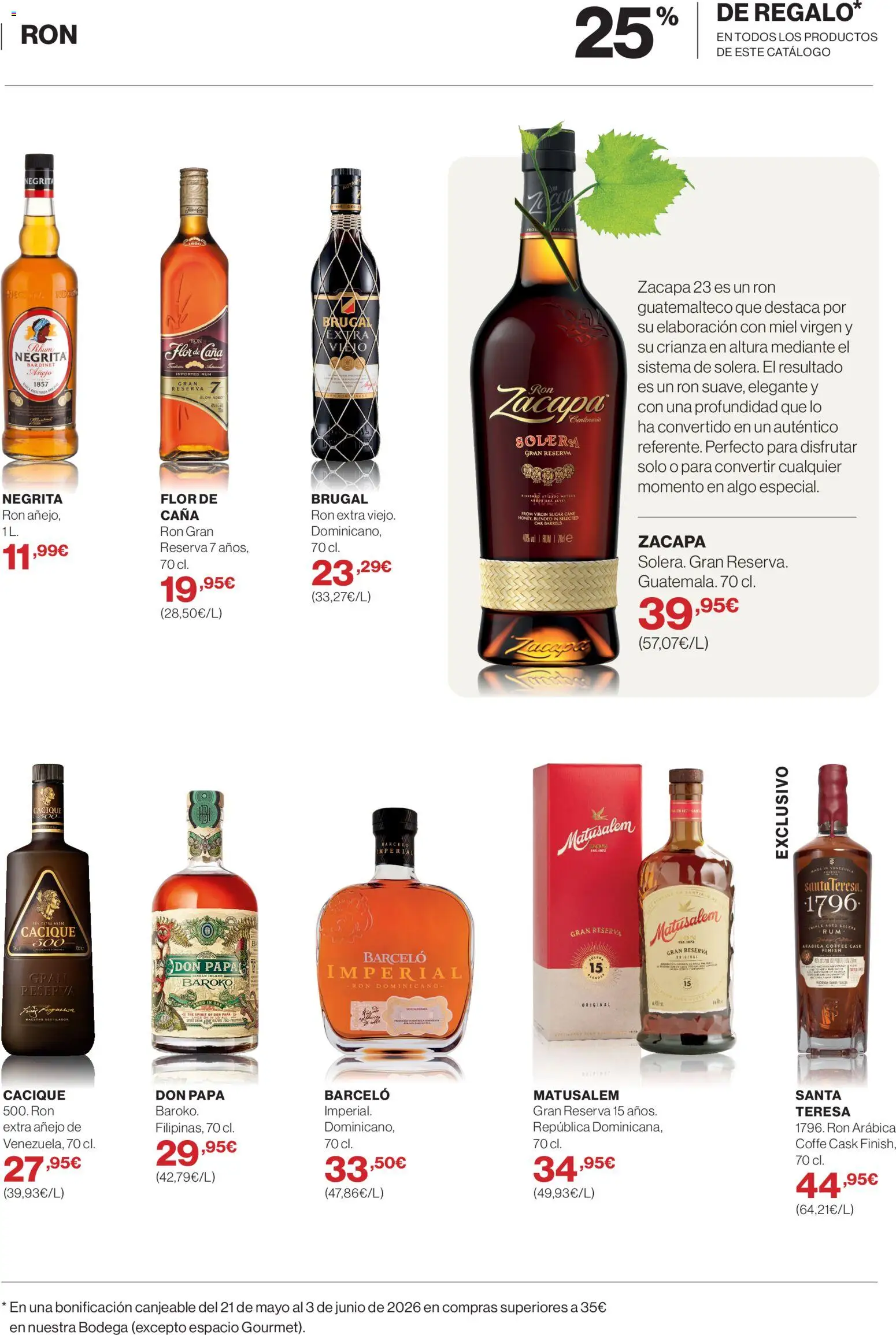 Hipercor catálogo │ válido desde el 23.04.2026 | Página: 23 | Productos: Ψηφιακή κάμερα, Ron