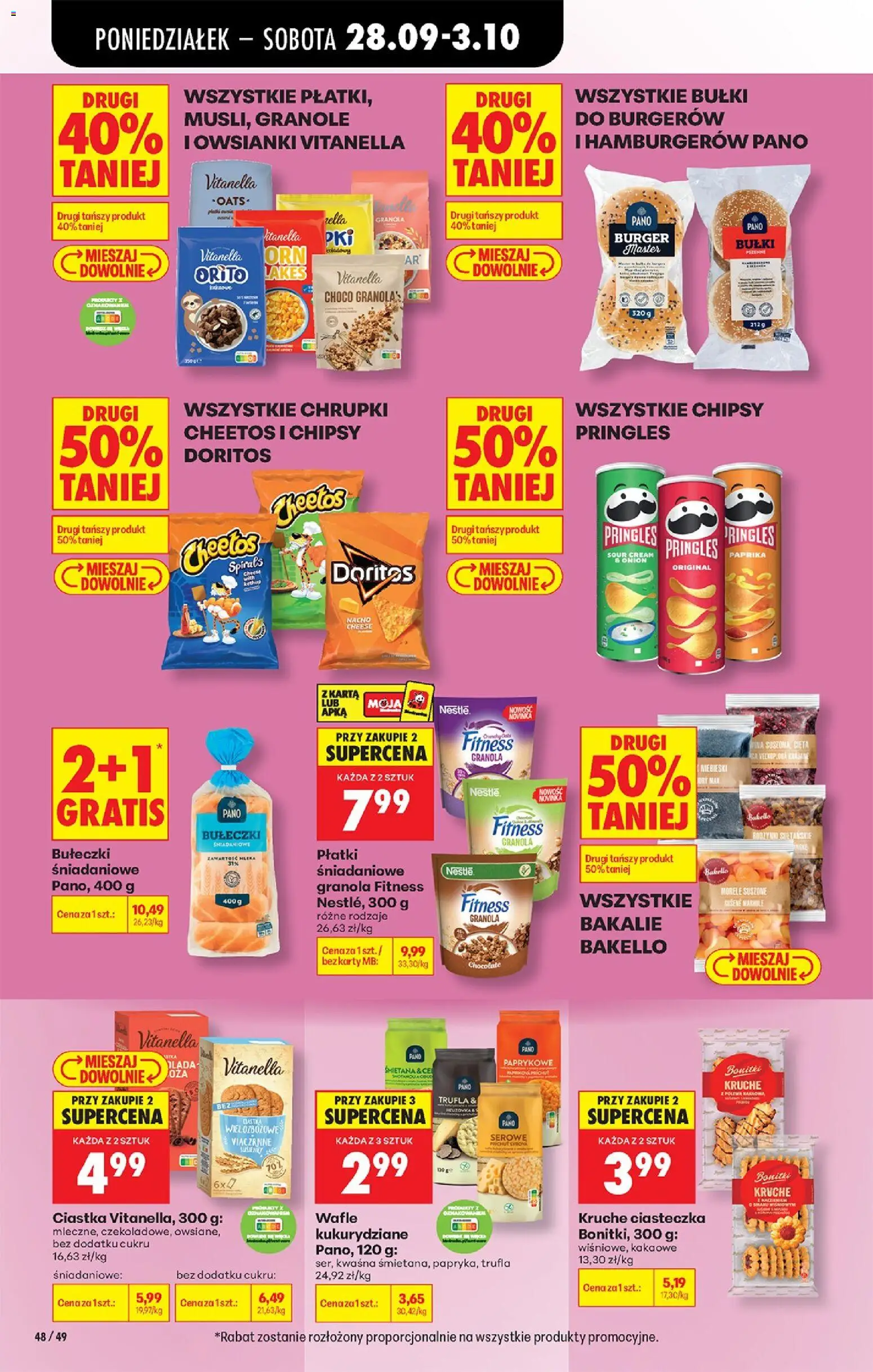 Biedronka Polsko leták - Codziennie niskie ceny od 28.09.2026 | Strana: 80 | Produkty: Granola, Pringles, Chipsy, Mák