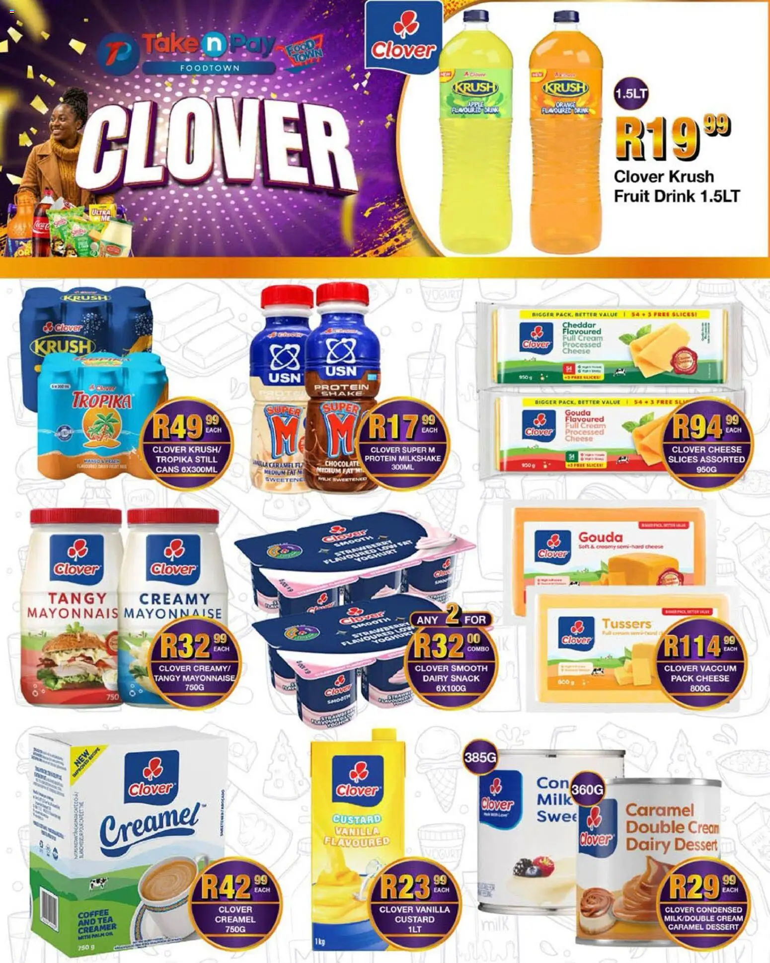 New Take n Pay catalogue – valid from 04.05.2026 | Page: 24 | Products: Milk, Cheese, Cream, Mayonnaise