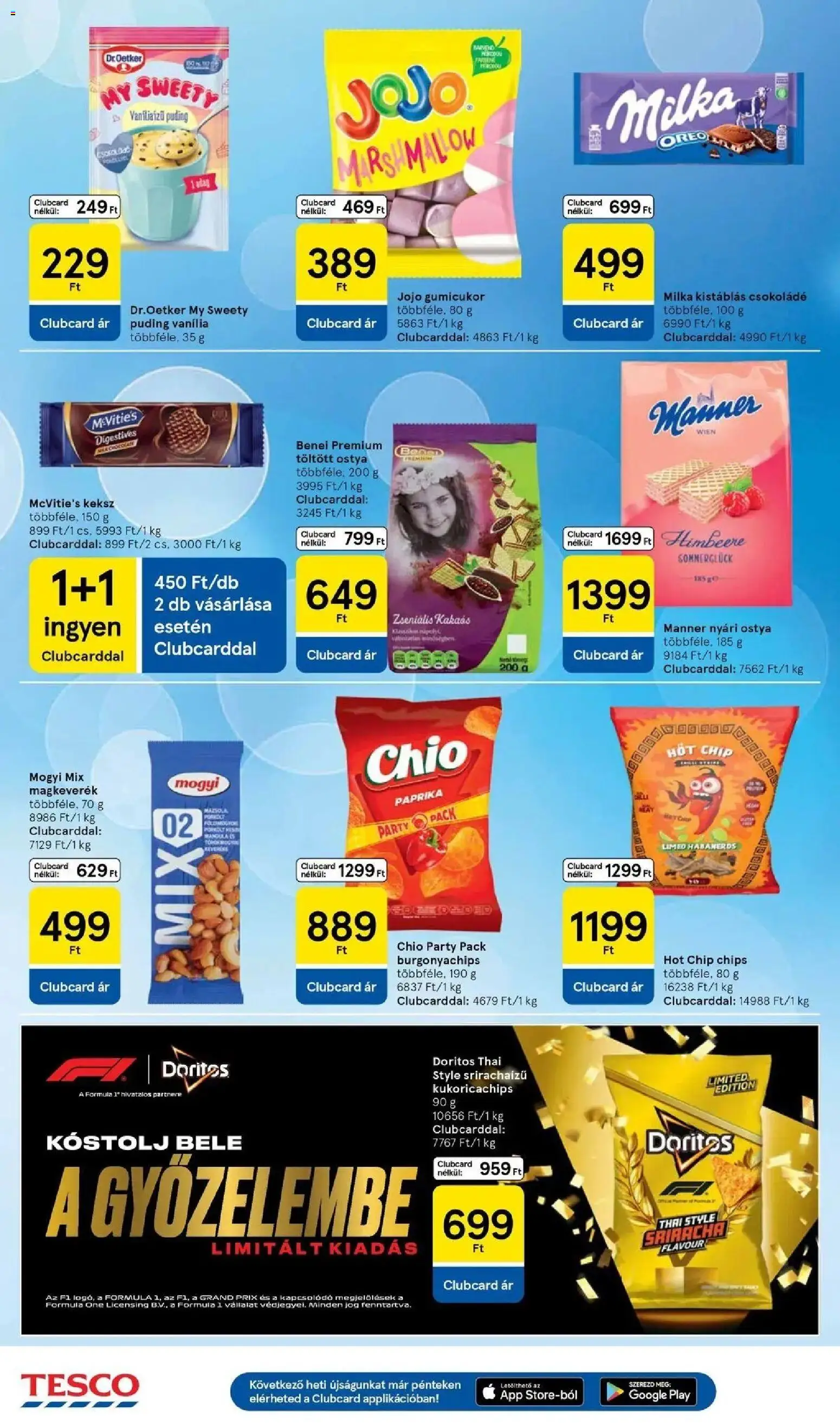 Tesco akciós ujság - amely érvényes a következő dátumtól: 2026.08.18. | Oldal: 28 | Termékek: Puding, Chio, Paprika, Burgonyachips