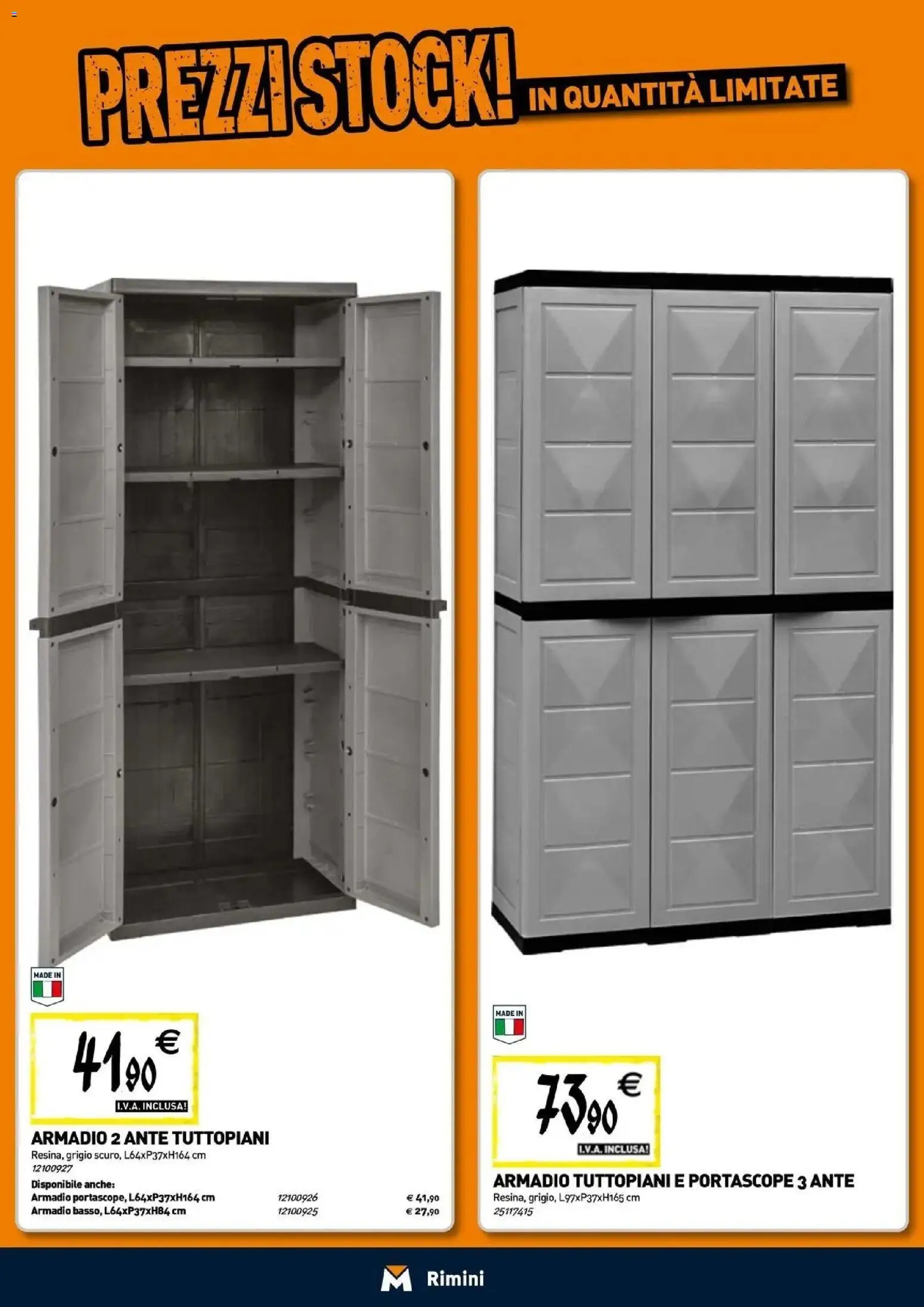 Nuovo TECNOMAT - Straordinari prezzi stock! dal 24/09/2026 > offerte anteprima 🛍️ | Pagina: 17 | Prodotti: Armadio
