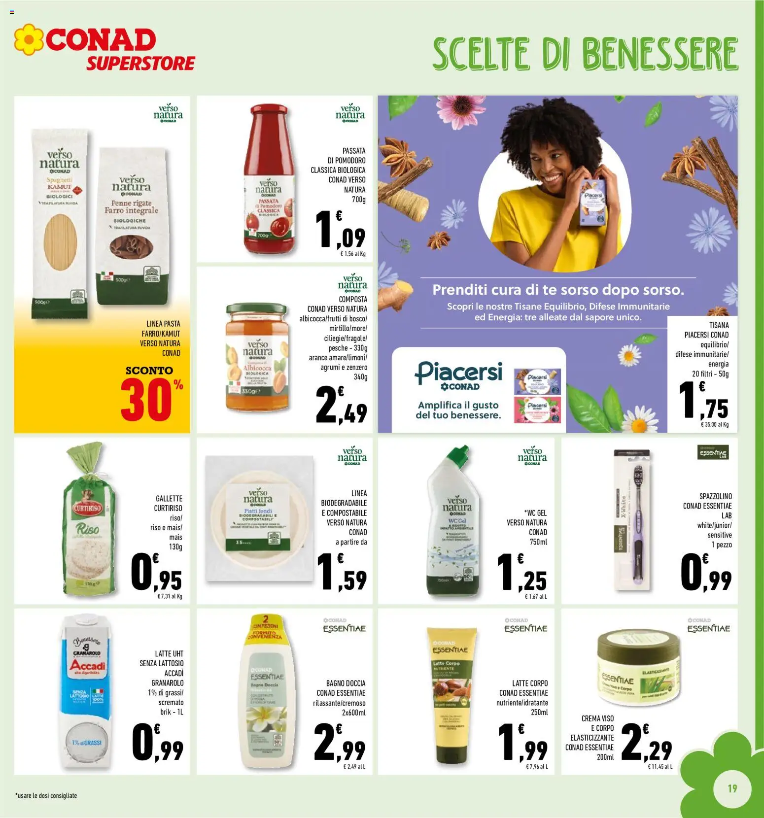 Volantino Conad del 20.05.2026 | Pagina: 19 | Prodotti: Tè, Agrumi, Passata di pomodoro, Penne