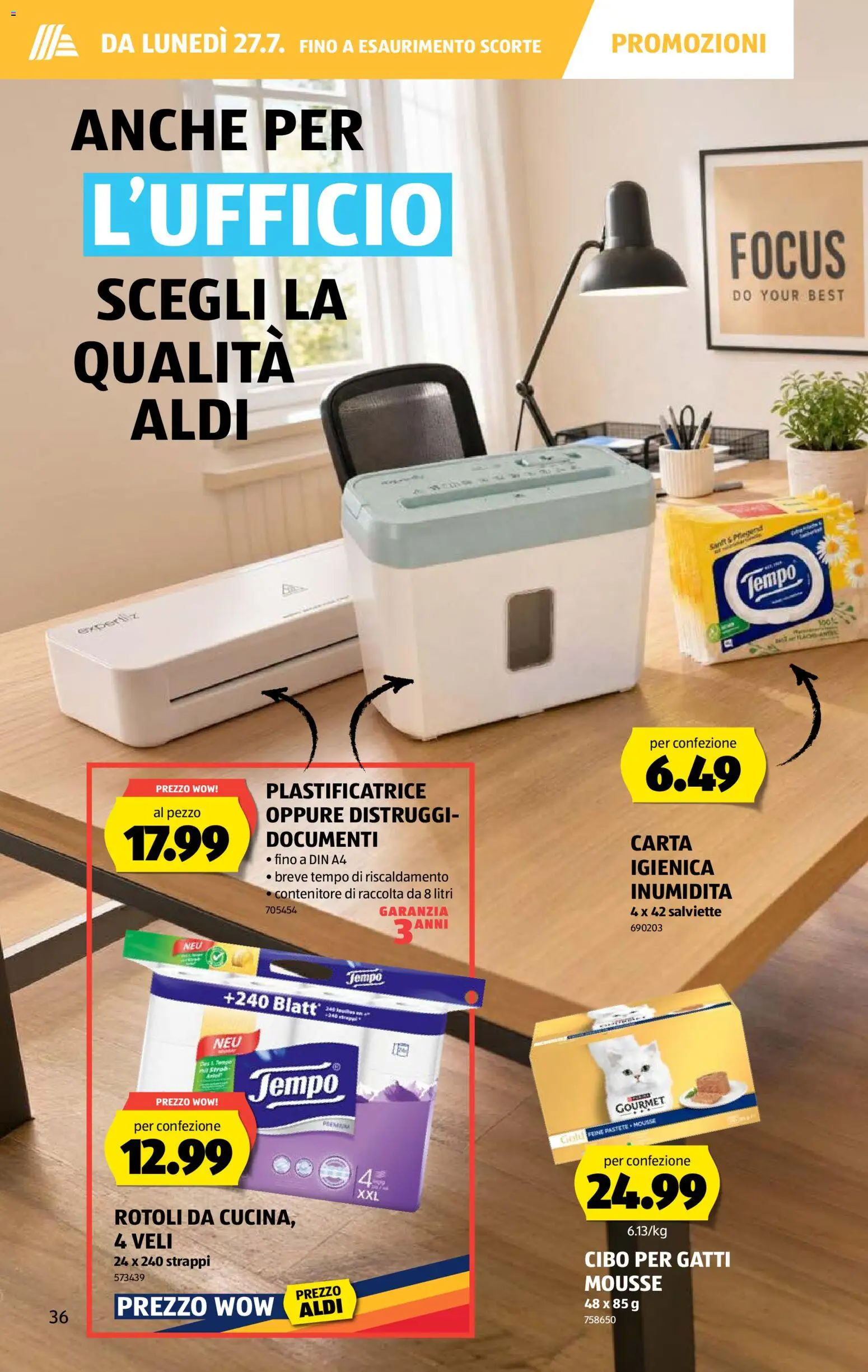 Aldi aktionen IT – gültig ab 23.07.2026 | Seite: 36 | Produkte: Laminator