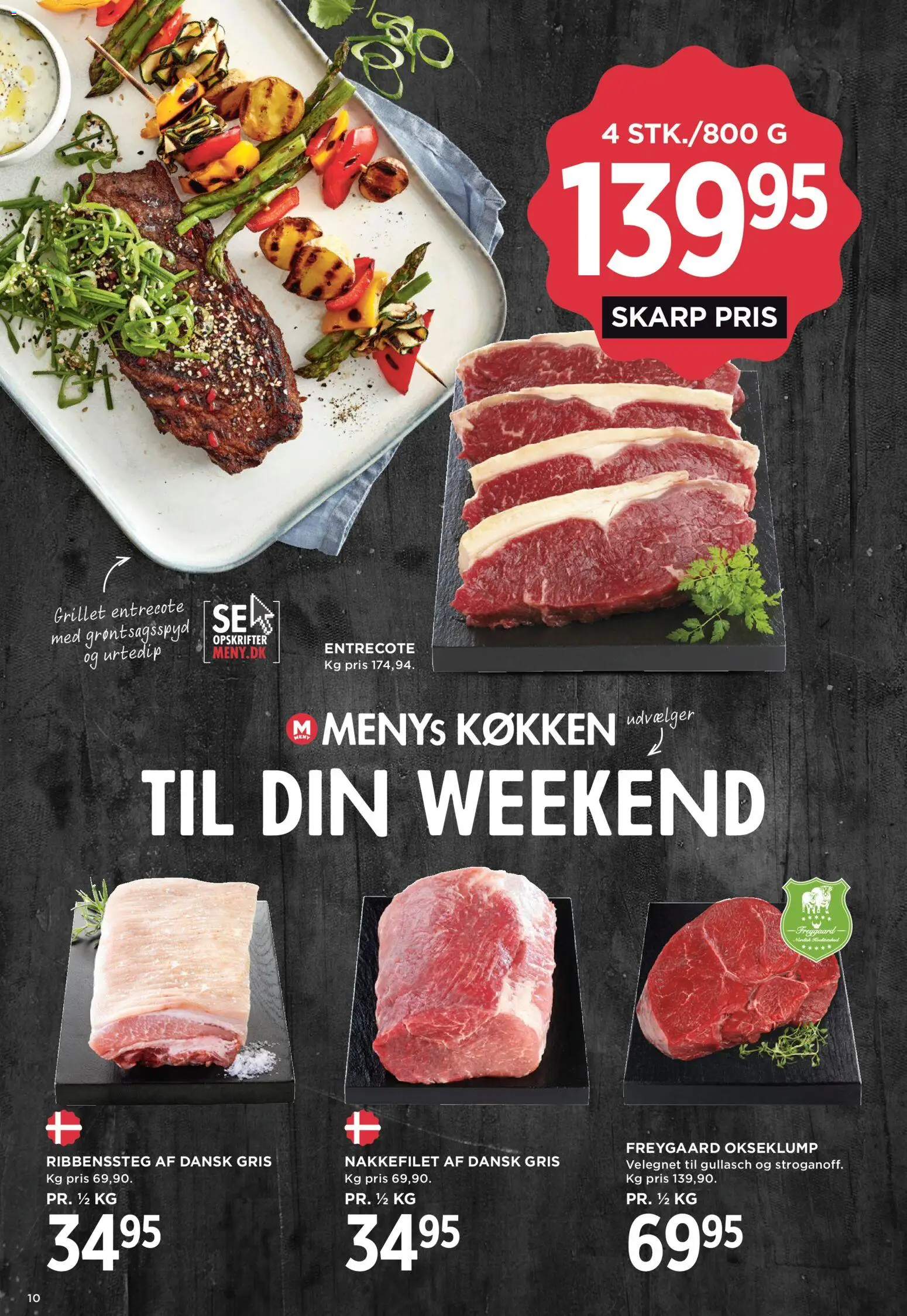 Meny tilbudsavis – gyldig fra 21/08/2026 | Side: 12 | Produkter: Entrecote, Nakkefilet