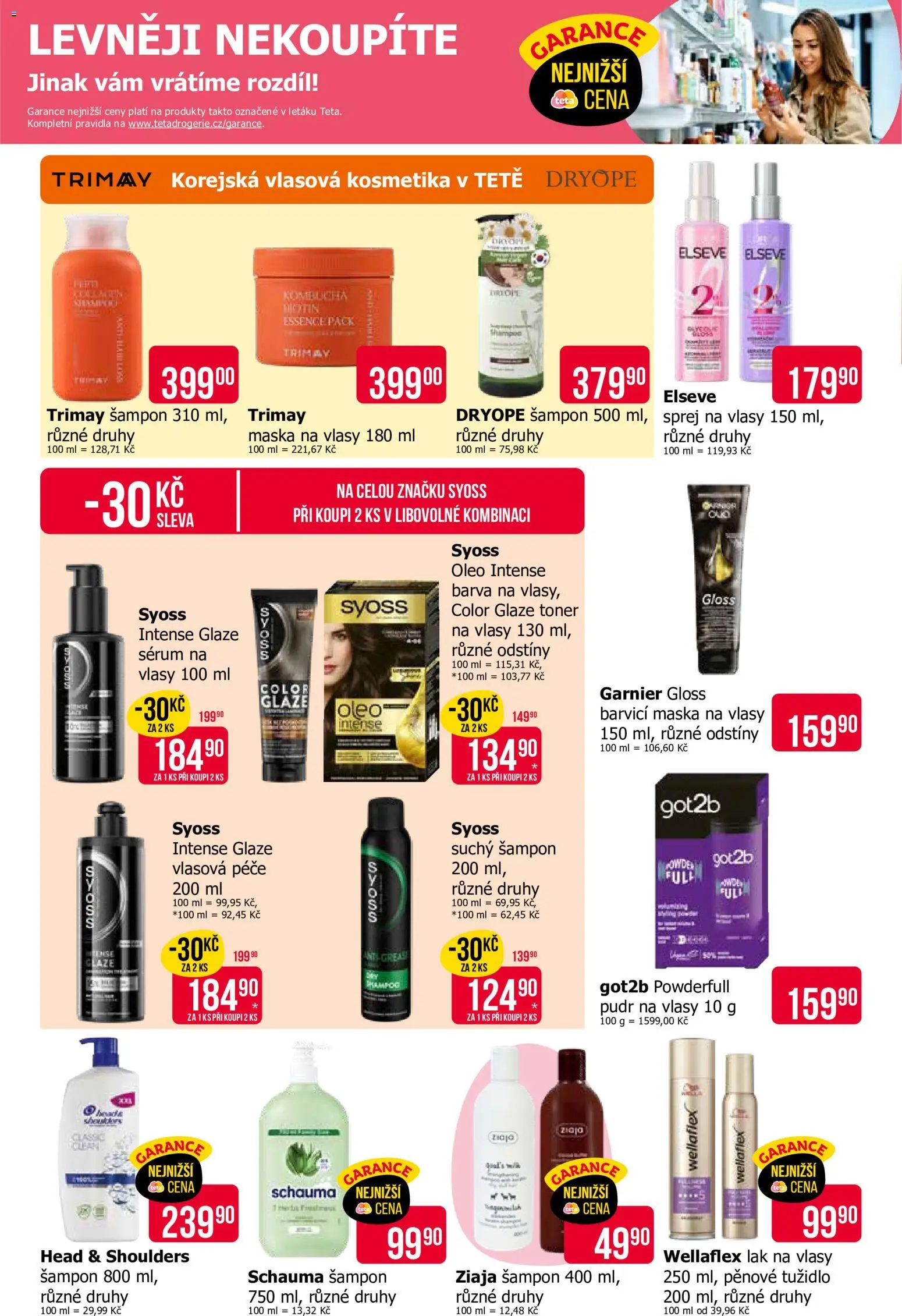 TETA Drogerie leták od 21.05.2026 | Strana: 6 | Produkty: Head & Shoulders, Pudr, Pudr na vlasy, Maska na vlasy