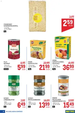 Metro angebote Wild Spezial ab 17.09.2026 gültig | Seite: 14 | Produkte: Gewürze, Brot