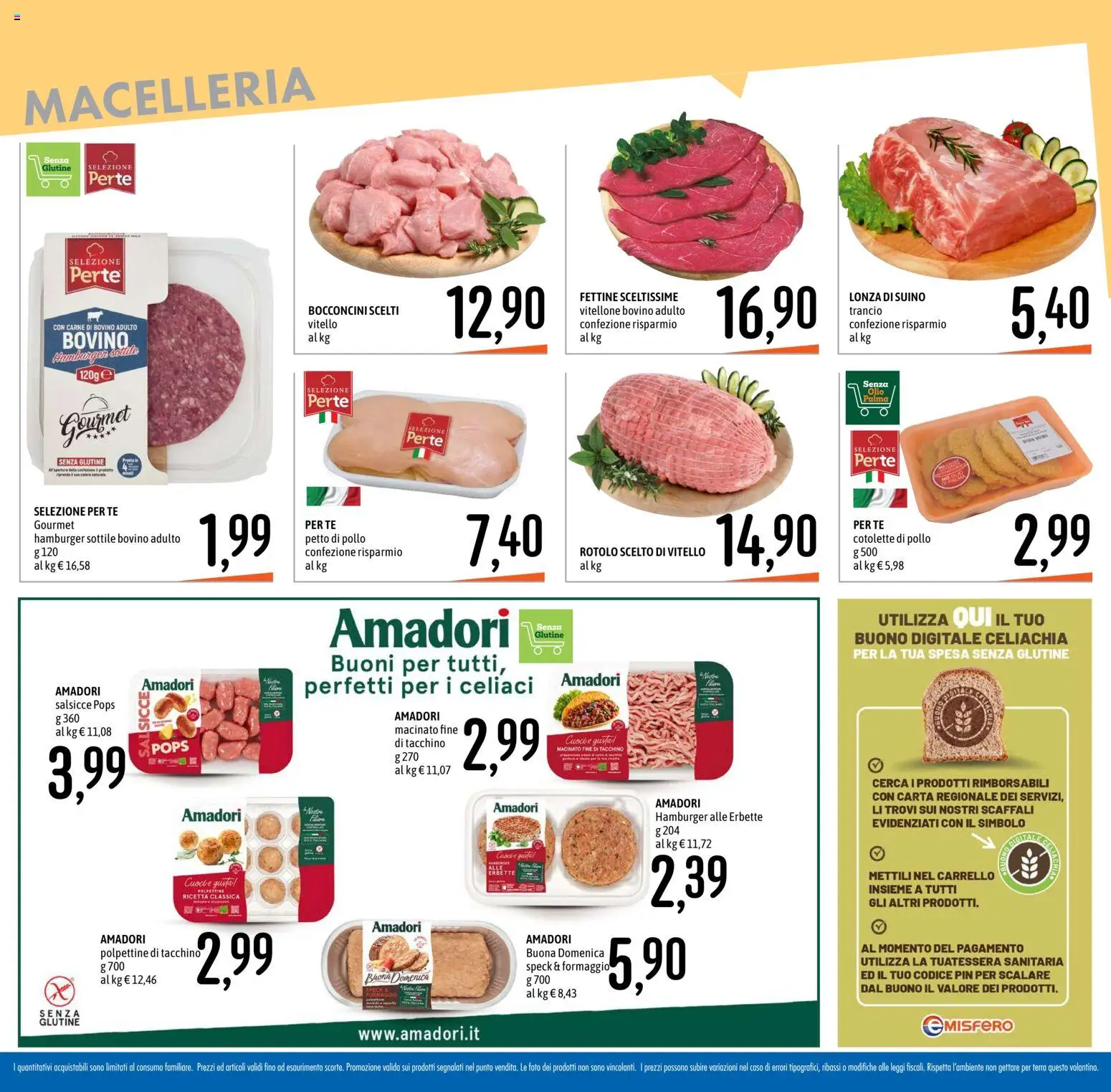 Volantino Emisfero del 27/08/2026 | Pagina: 14 | Prodotti: Petto di Pollo, Olio, Hamburger, Terra