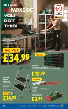 Preview of Lidl - Weekly valid from 21.05.2026 | Page: 18 | Products: Ladder, Paint, Weight, Wall panels