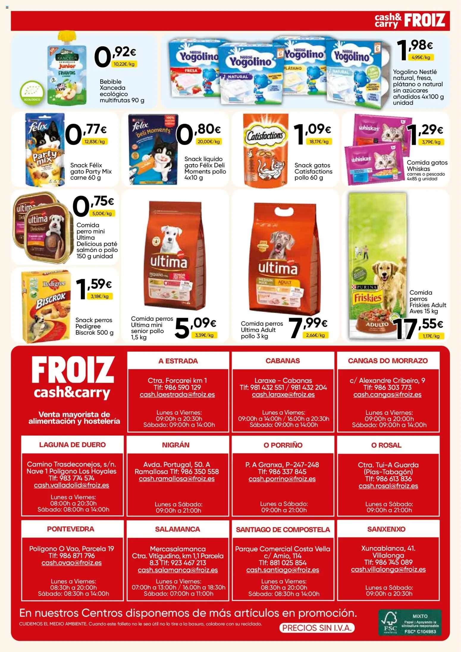 Froiz - Folleto Cash │ válido desde el 15/09/2026 | Página: 16 | Productos: Aves, Paté, Pescado, Pollo