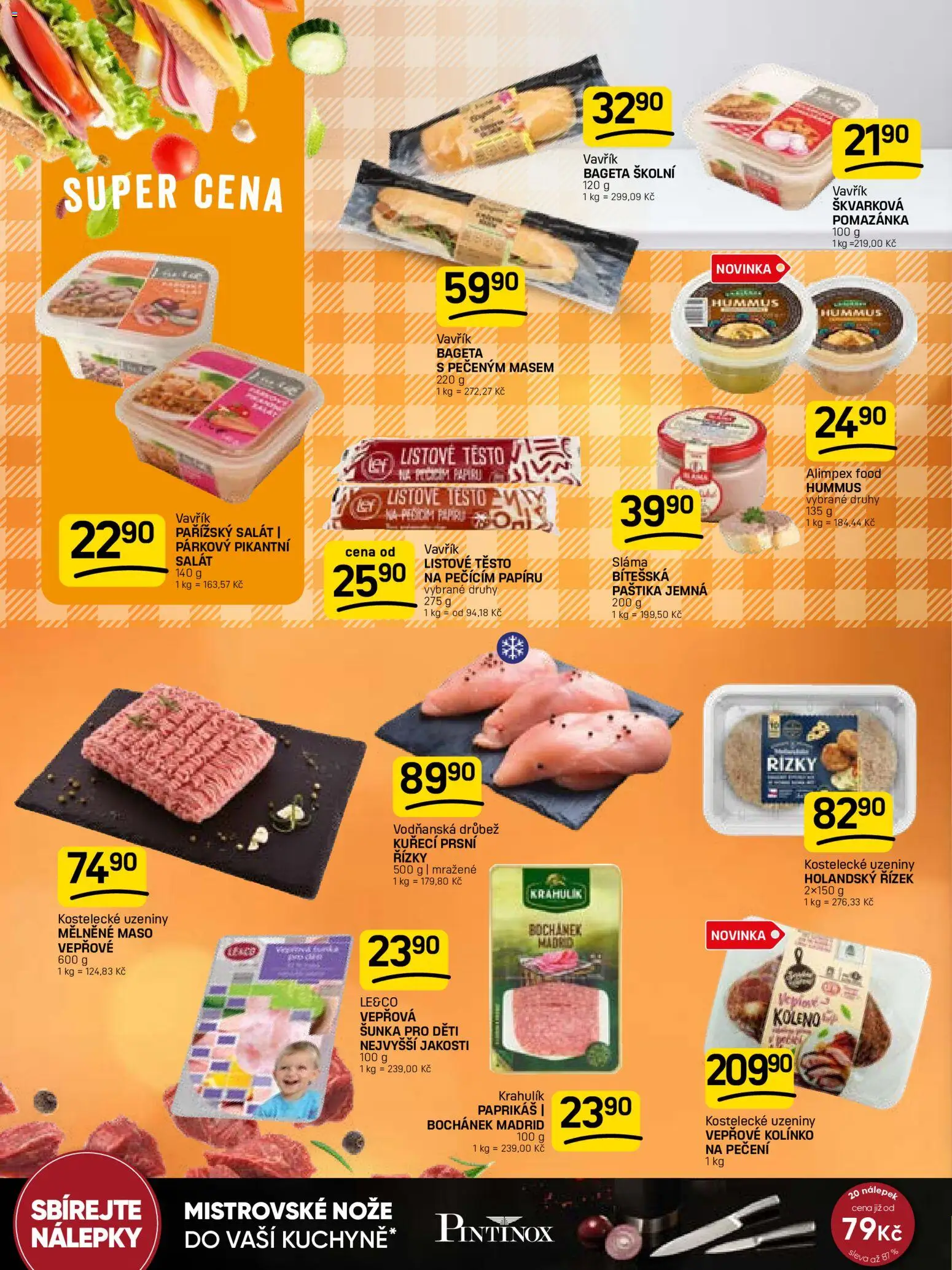 Flop leták od 20.05.2026 | Strana: 6 | Produkty: Nože, Salát, Bageta, Paštika