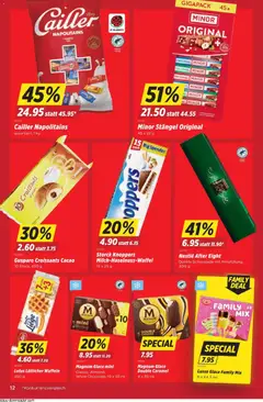 Magnum Glace mini, Classic, Almond, White Chocolate, 10 x 55 ml ab 14.05.2026 gültig | Seite: 12
