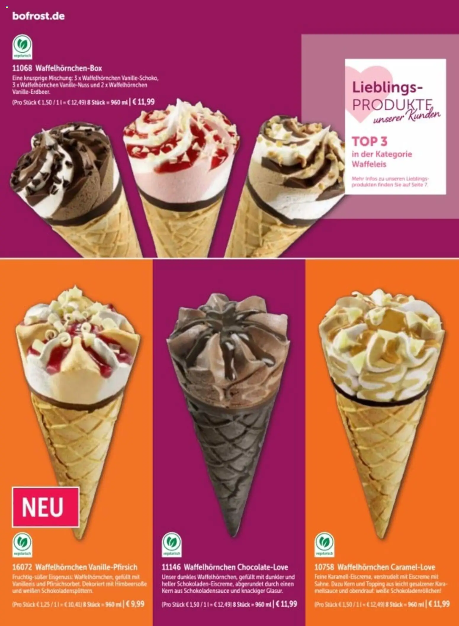 Bofrost Katalog – gültig ab 06.03.2026 | Seite: 20 | Produkte: Top, Eiscreme