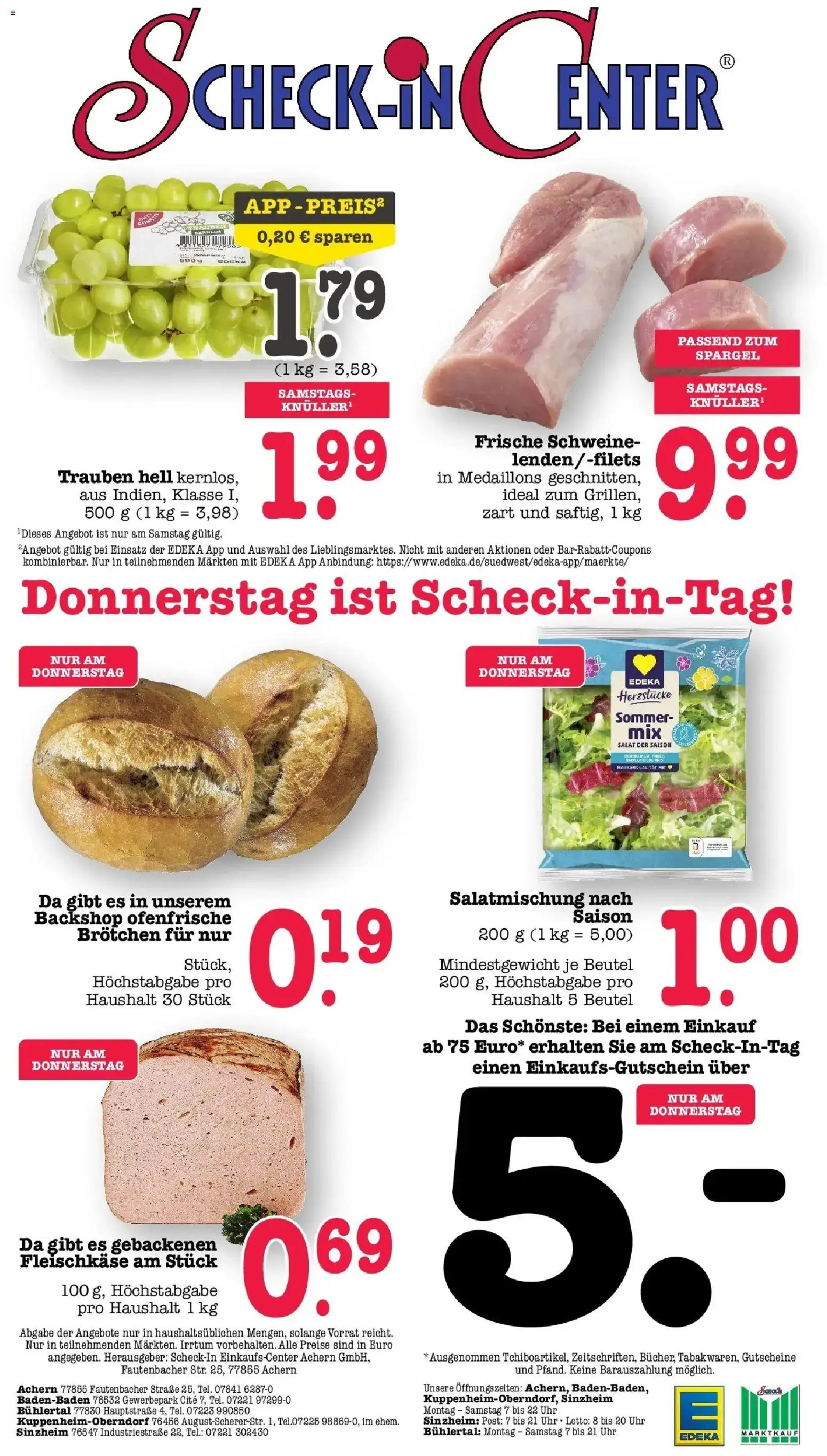 Edeka prospekt Bühlertal	 – gültig ab 03.05.2026 | Seite: 86 | Produkte: Trauben, Spargel, Ofenfrische, Uhr