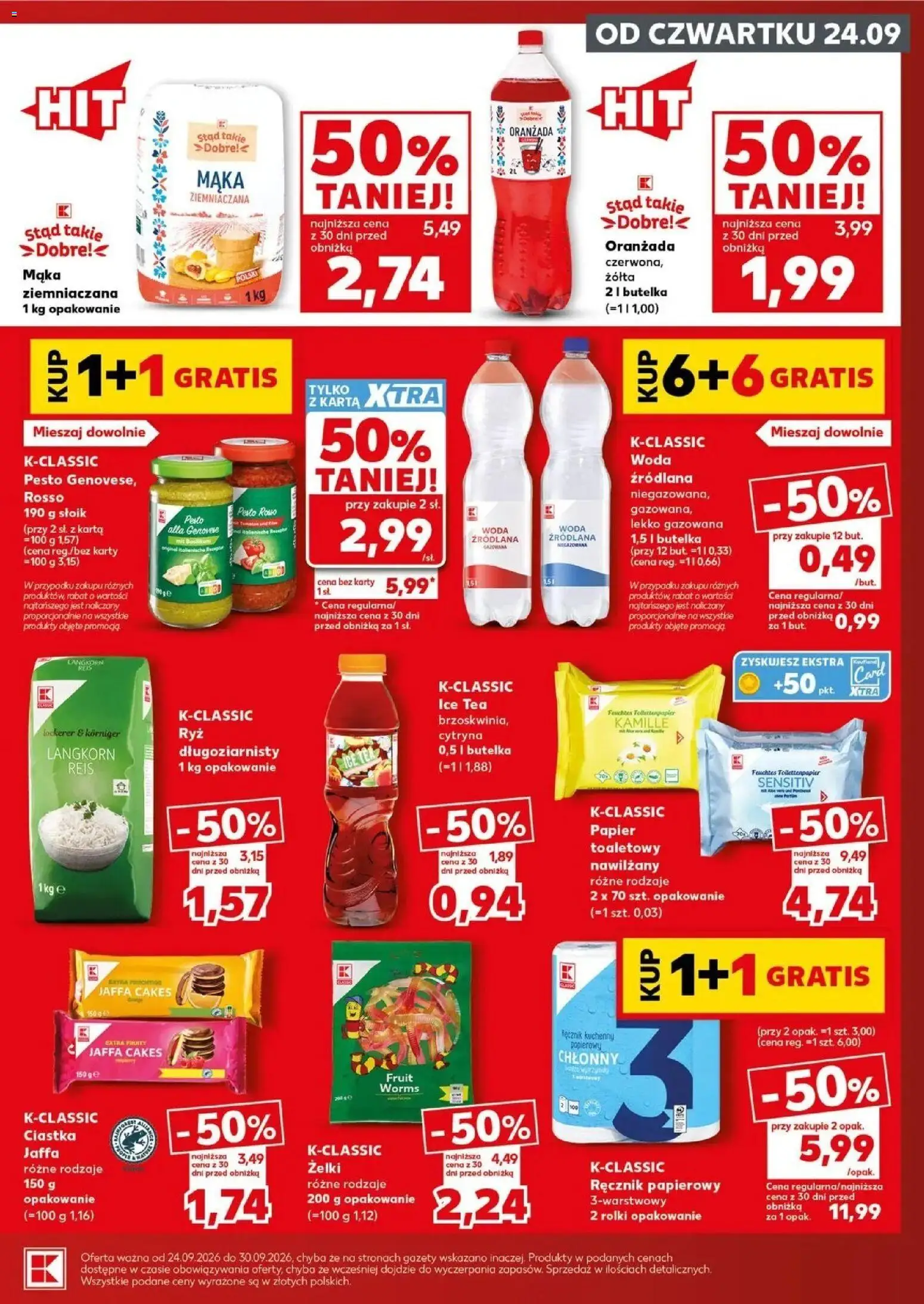 Kaufland gazetka - Super sobota od 26.09.2026 - od jutra PDF | Strona: 23 | Produkty: Ice Tea, Papier toaletowy, Woda, Papier toaletowy nawilżany