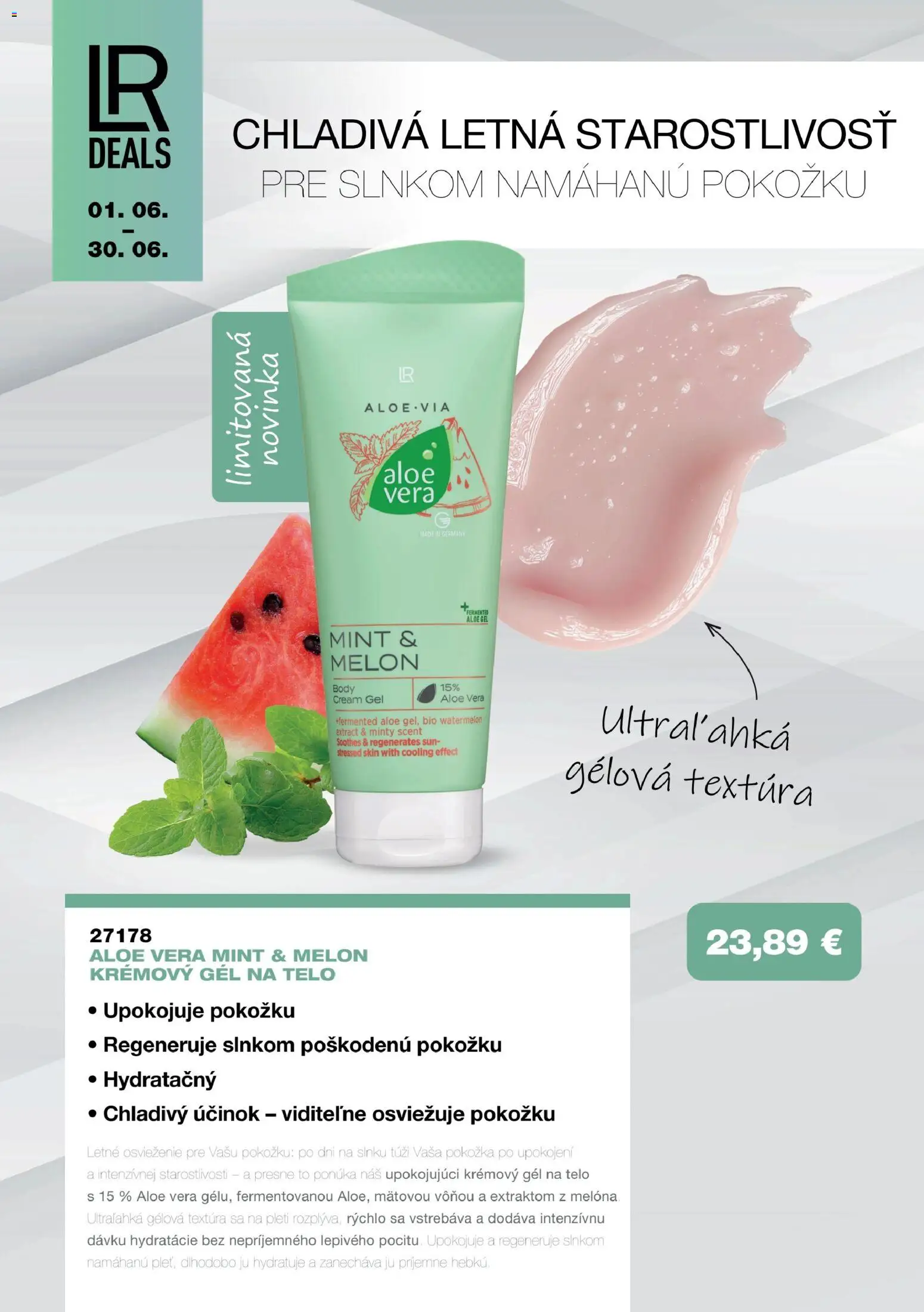 Nové LR akcie – leták je platný od 01.06.2026 | Strana: 12 | Produkty: Melón