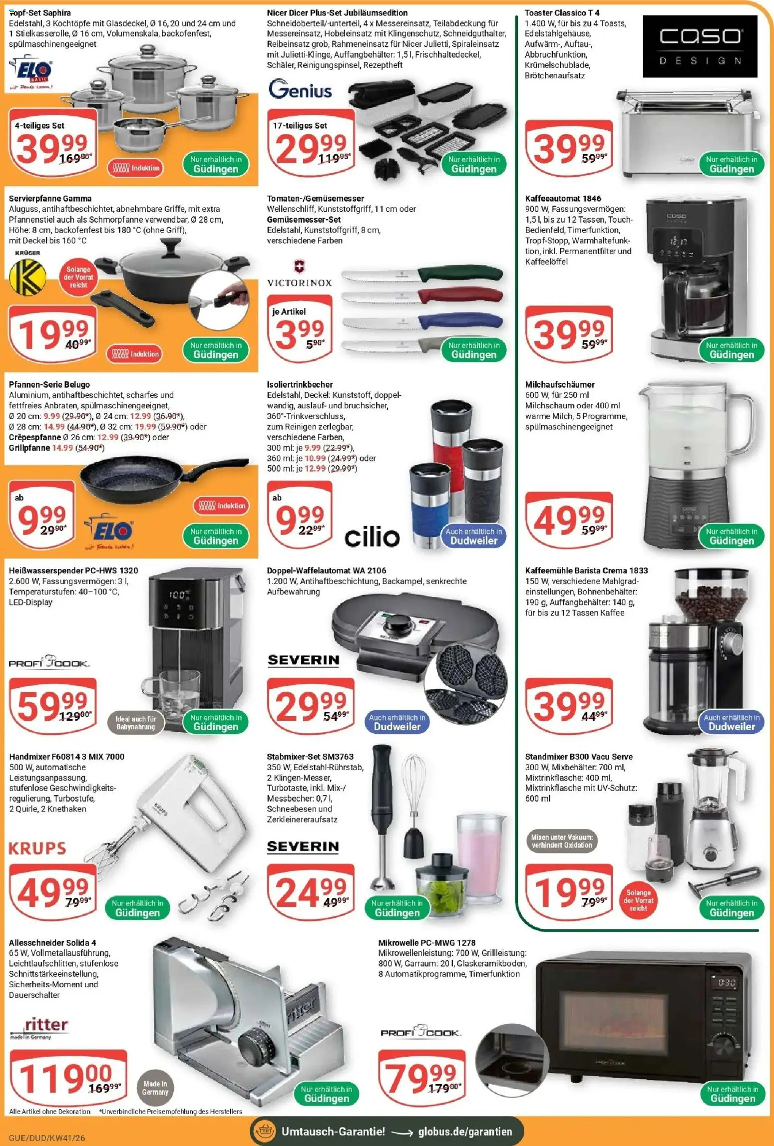 Globus Prospekt Saarbrücken-Güdingen (ab 05.10.2026) » Angebote online | Seite: 9 | Produkte: Krups, Toaster, Kaffee, Babynahrung