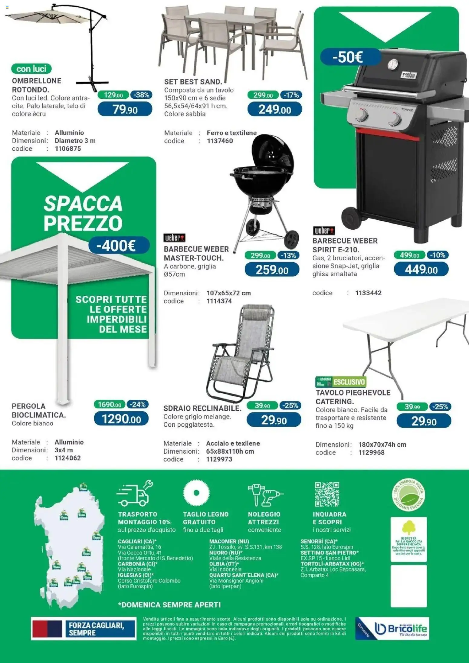 Volantino CFadda del 19.03.2026 | Pagina: 16 | Prodotti: Sdraio, Barbecue, Griglia, Tavolo
