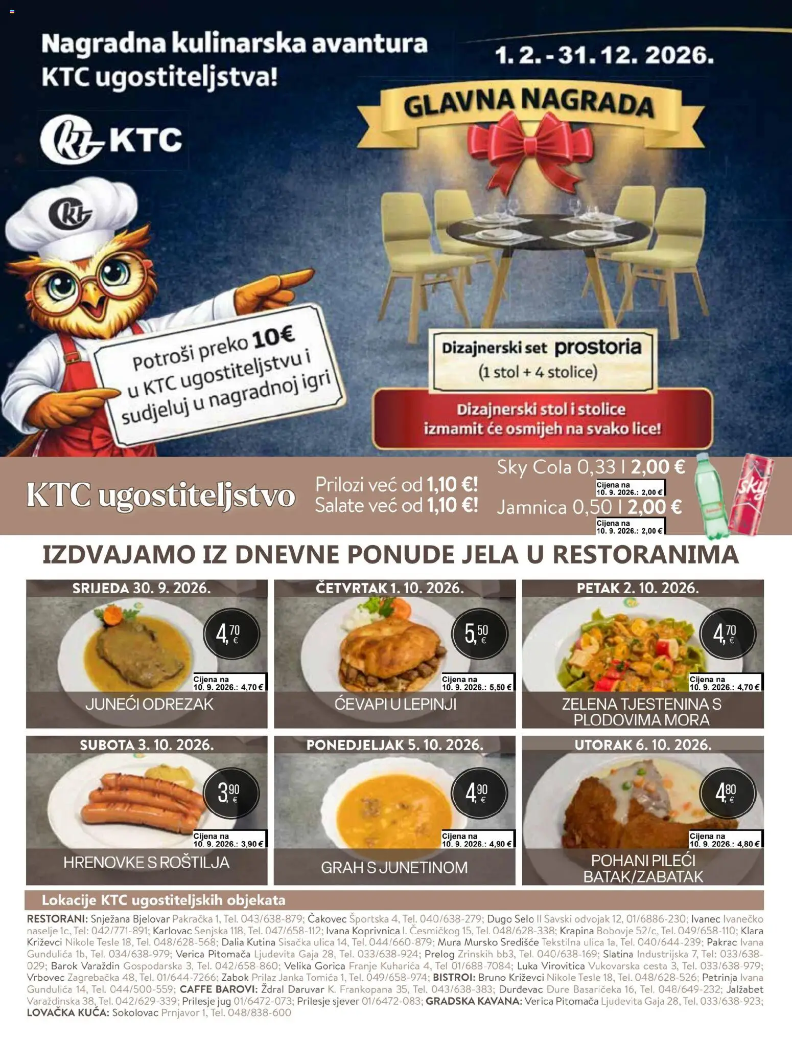 KTC katalog | vrijedi od 30.09.2026 | Stranica: 34 | Proizvodi: Stol, Grah, Tjestenina, Prilozi