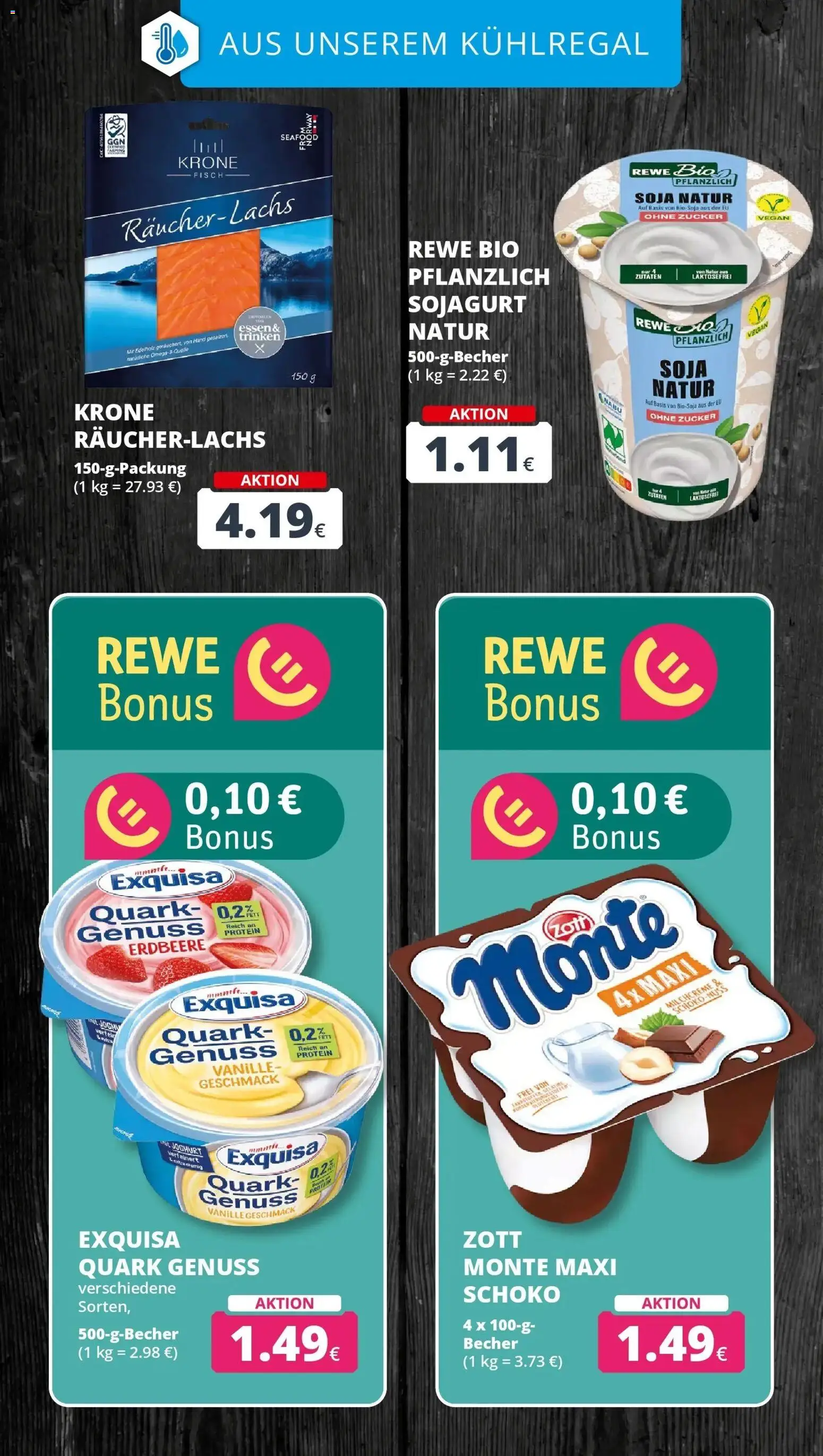 Rewe Prospekt Bergheim – gültig ab 06.07.2026 | Seite: 18 | Produkte: Quark, Joghurt, Fisch, Zucker