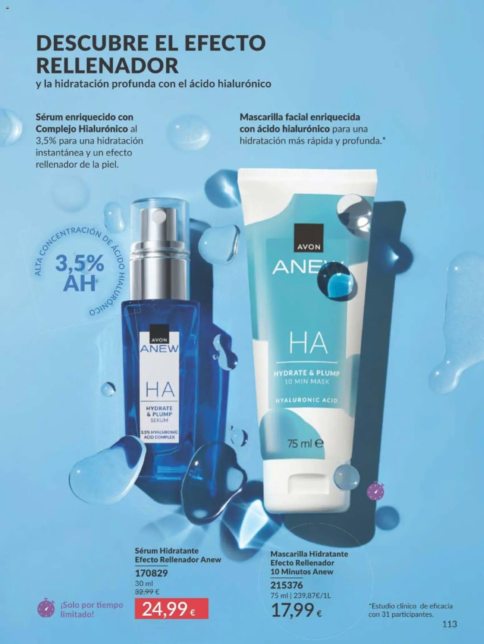 Catálogo AVON campaña 8 │ válido desde el 01/08/2026 | Página: 113 | Productos: Sérum, Mascarilla facial