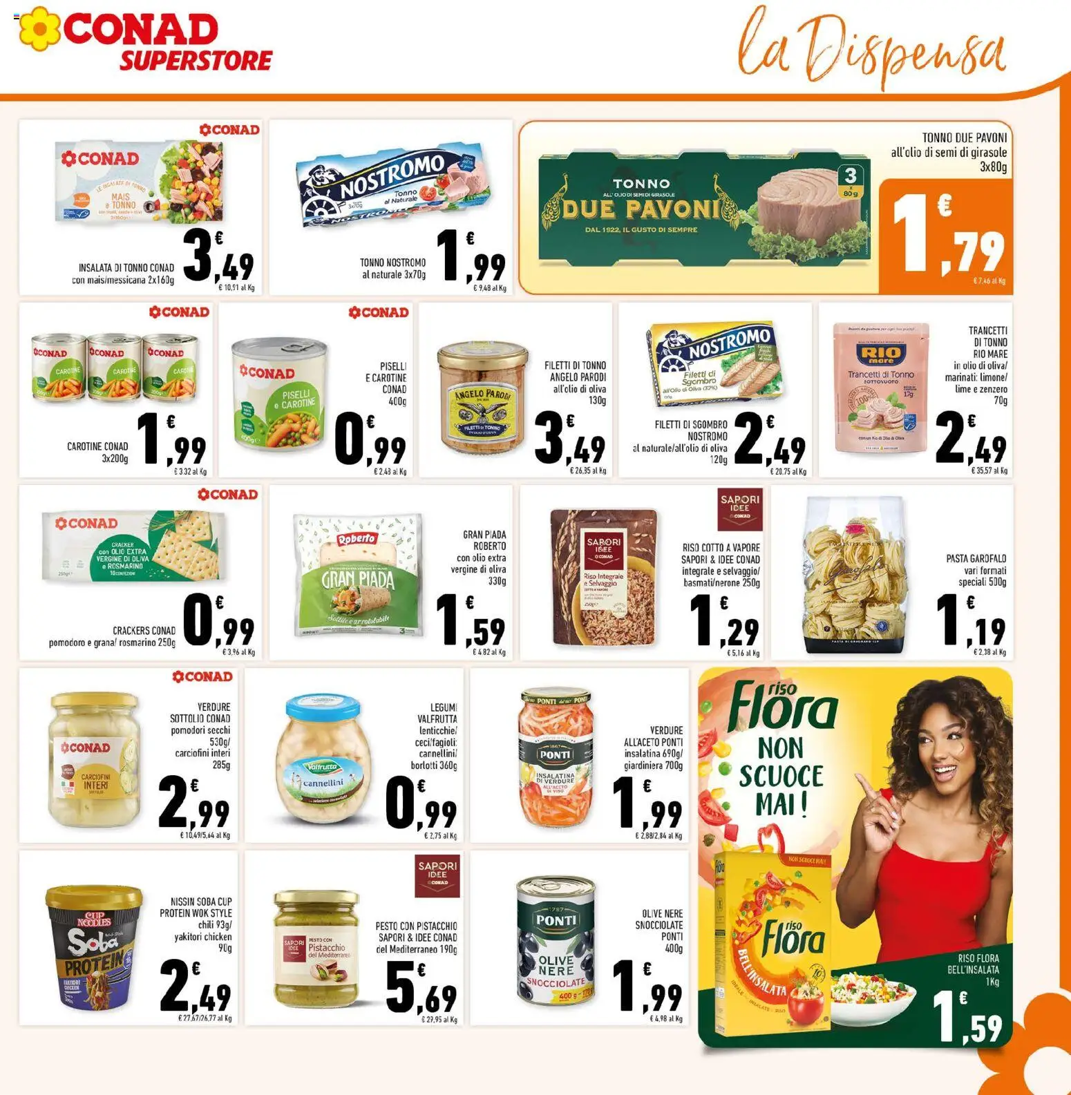Volantino Conad del 29/07/2026 | Pagina: 21 | Prodotti: Legumi, Pomodoro, Crackers, Sgombro