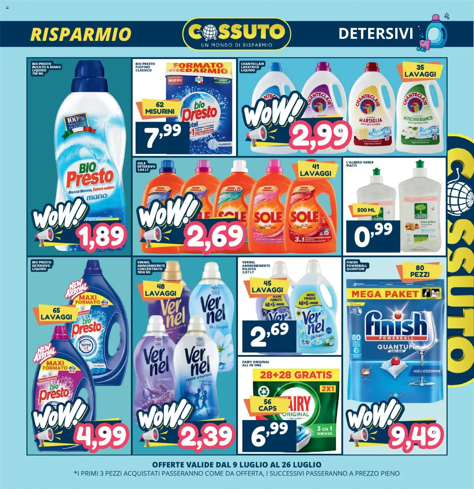 Volantino Cossuto del 09/07/2026 | Pagina: 3 | Prodotti: Ammorbidente, Sgrassatore, Lavatrice, Lavanda