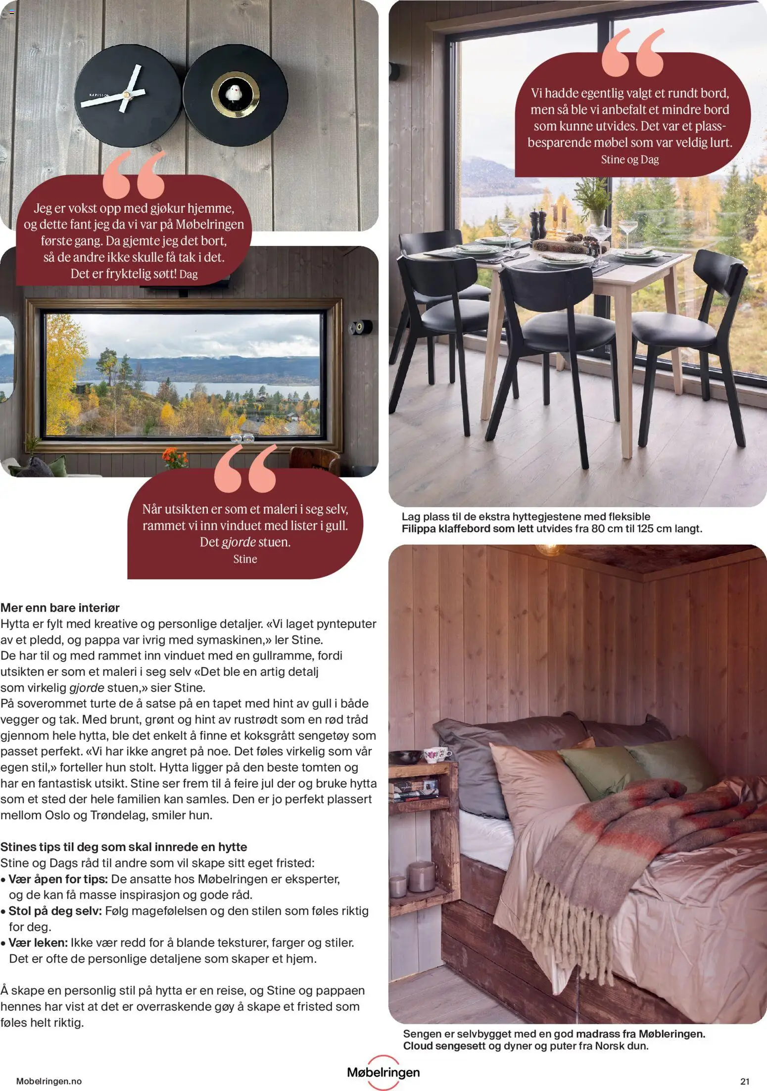 {H1} | Side: 21 | Produkter: Madrass, Bord, Stol, Interiør