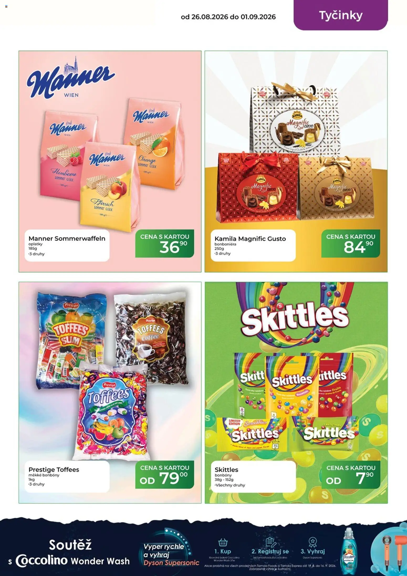Tamda Foods leták od 26.08.2026 | Strana: 31 | Produkty: Bonboniéra, Tyčinky, Coccolino, Skittles