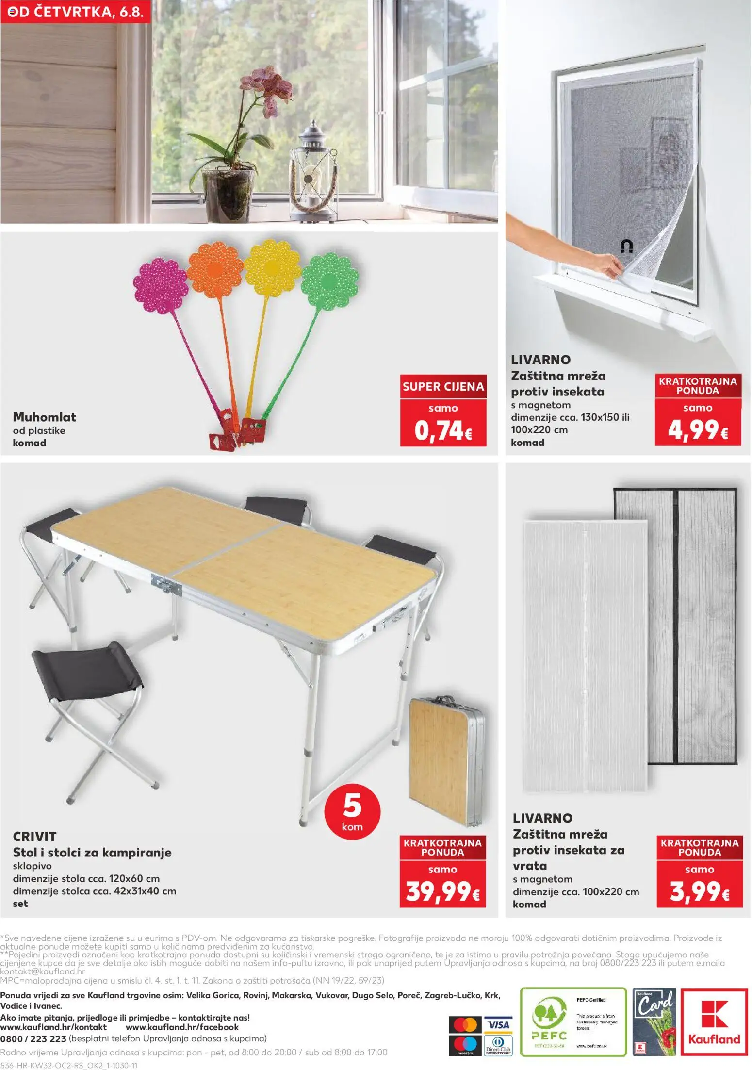 Kaufland katalog | vrijedi od 06.08.2026 | Stranica: 36 | Proizvodi: Stol, Vrata, Telefon