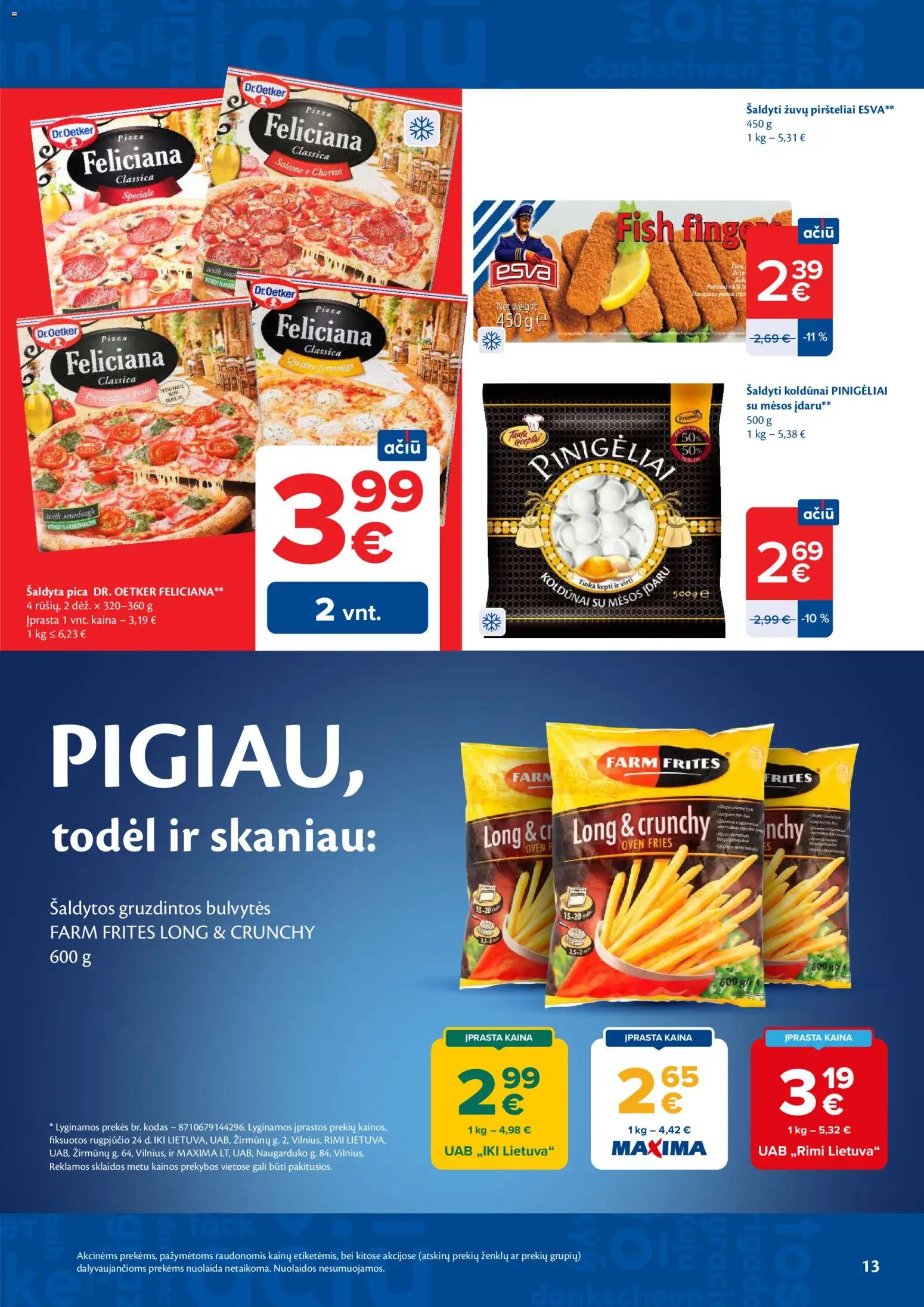 MAXIMA akcijos nuo 2026.09.01 | Puslapis: 13 | Prekių: Pica