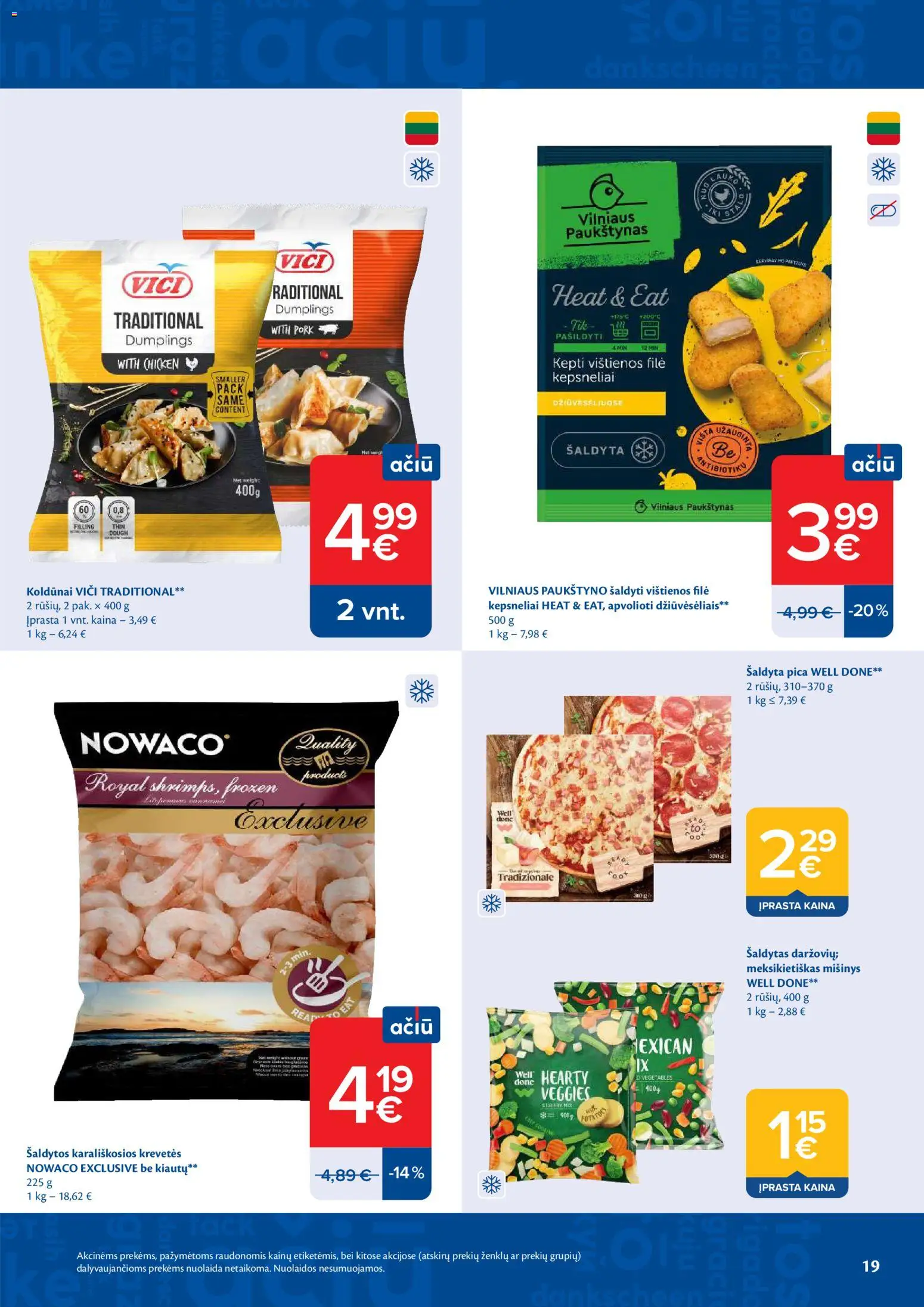 MAXIMA akcijos nuo 02.06.2026 | Puslapis: 19 | Prekių: Vištienos, Pica