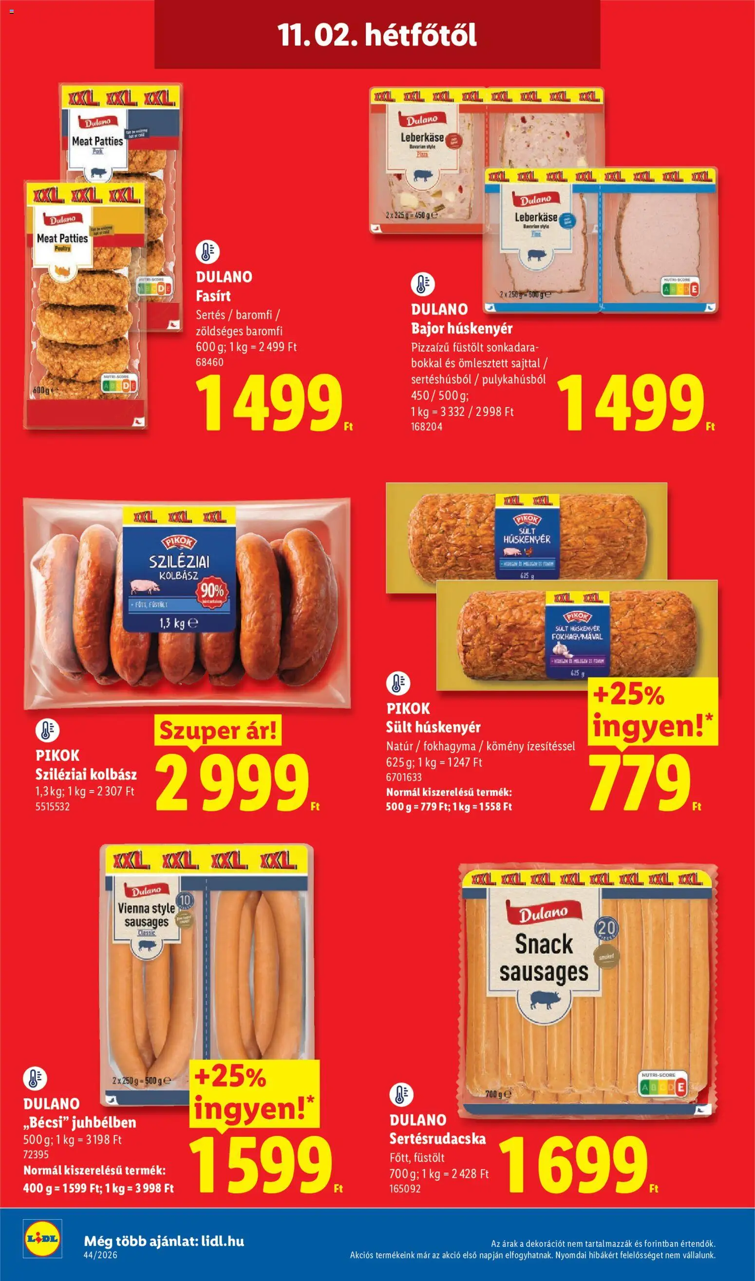 Lidl akciós ujság - amely érvényes a következő dátumtól: 2026.10.29. | Oldal: 64