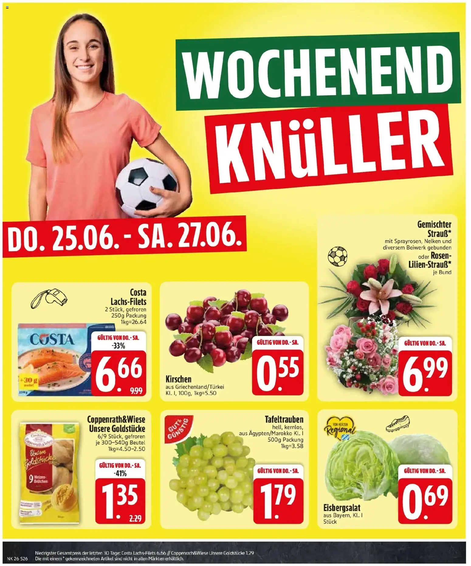 Edeka prospekt Untergriesbach – gültig ab 21.06.2026 | Seite: 30 | Produkte: Eisbergsalat, Kirschen