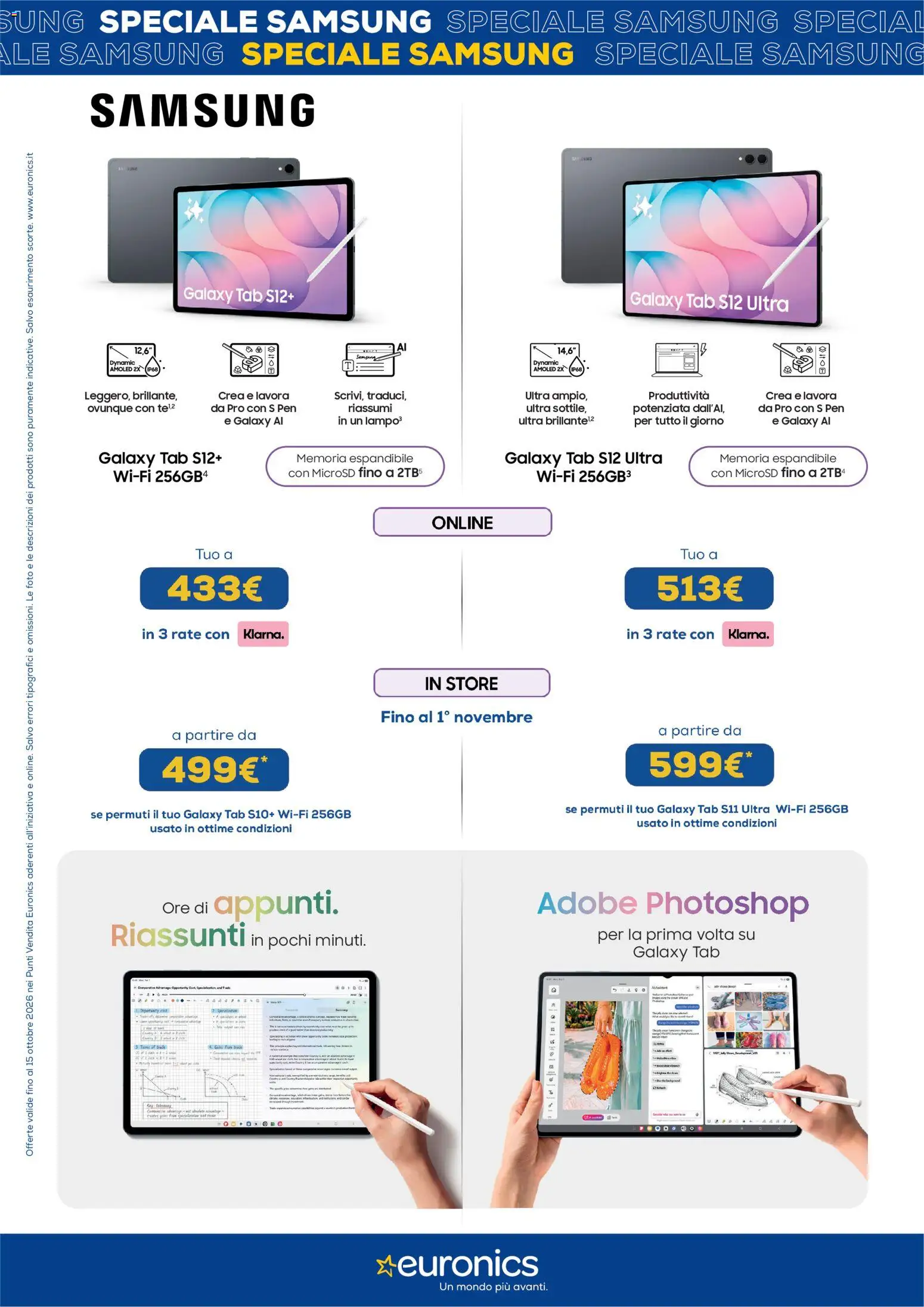 Volantino Euronics del 01/10/2026 | Pagina: 2 | Prodotti: Samsung Galaxy, Samsung
