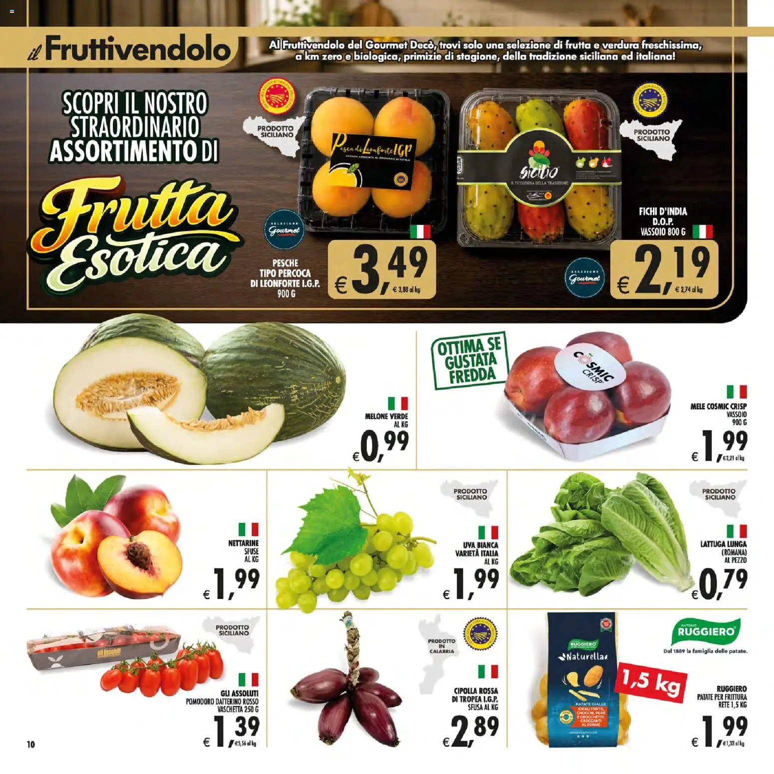 Volantino Decò del 21/08/2026 | Pagina: 10 | Prodotti: Frutta, Nettarine, Forno, Vassoio