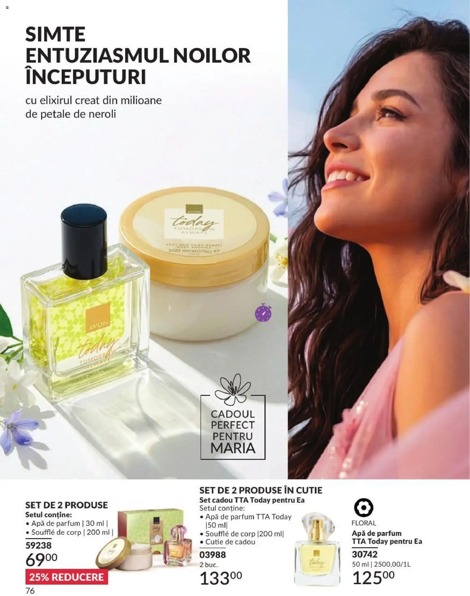 Noul catalog Avon – valabil de la 01.08.2026 | Pagină: 76 | Produse: Apă de parfum, Cutie, Parfum, Apă